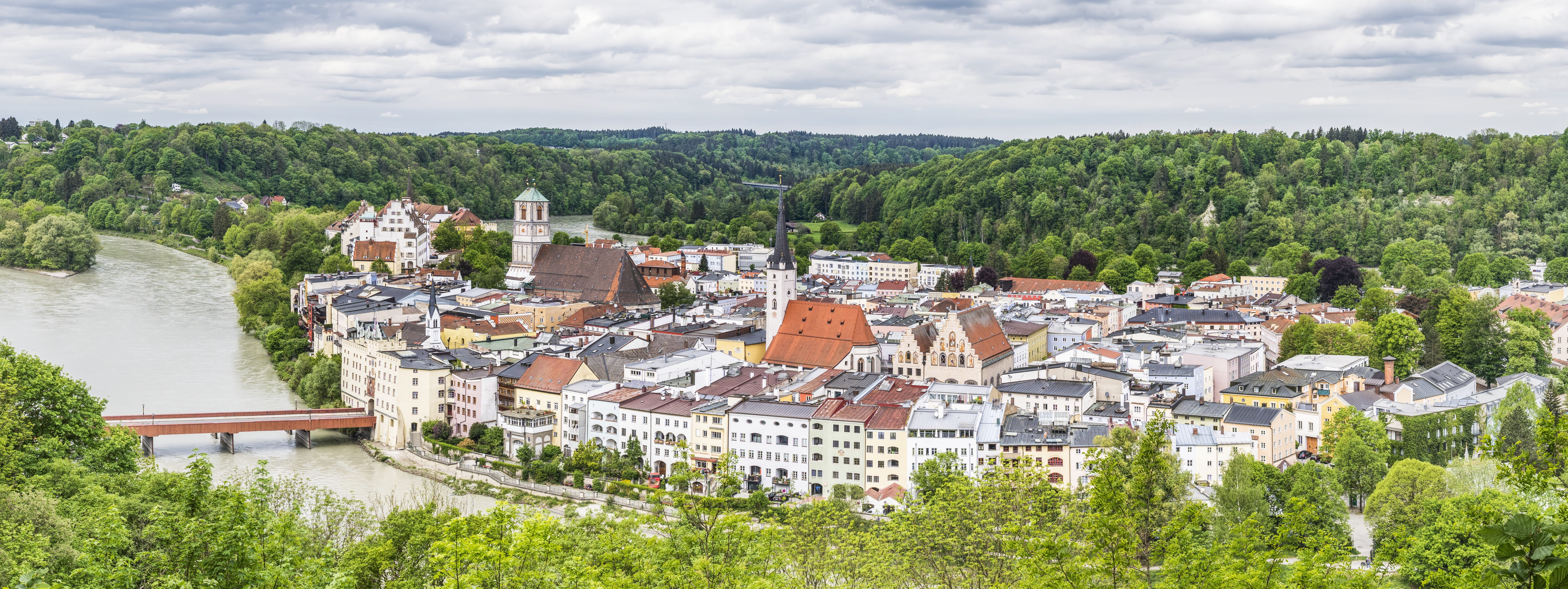 cityscape, nature, castle, tree, house, beautiful, residential district, old town, historically, bavaria, building, homes, roof, no people, built structure, HD Wallpaper