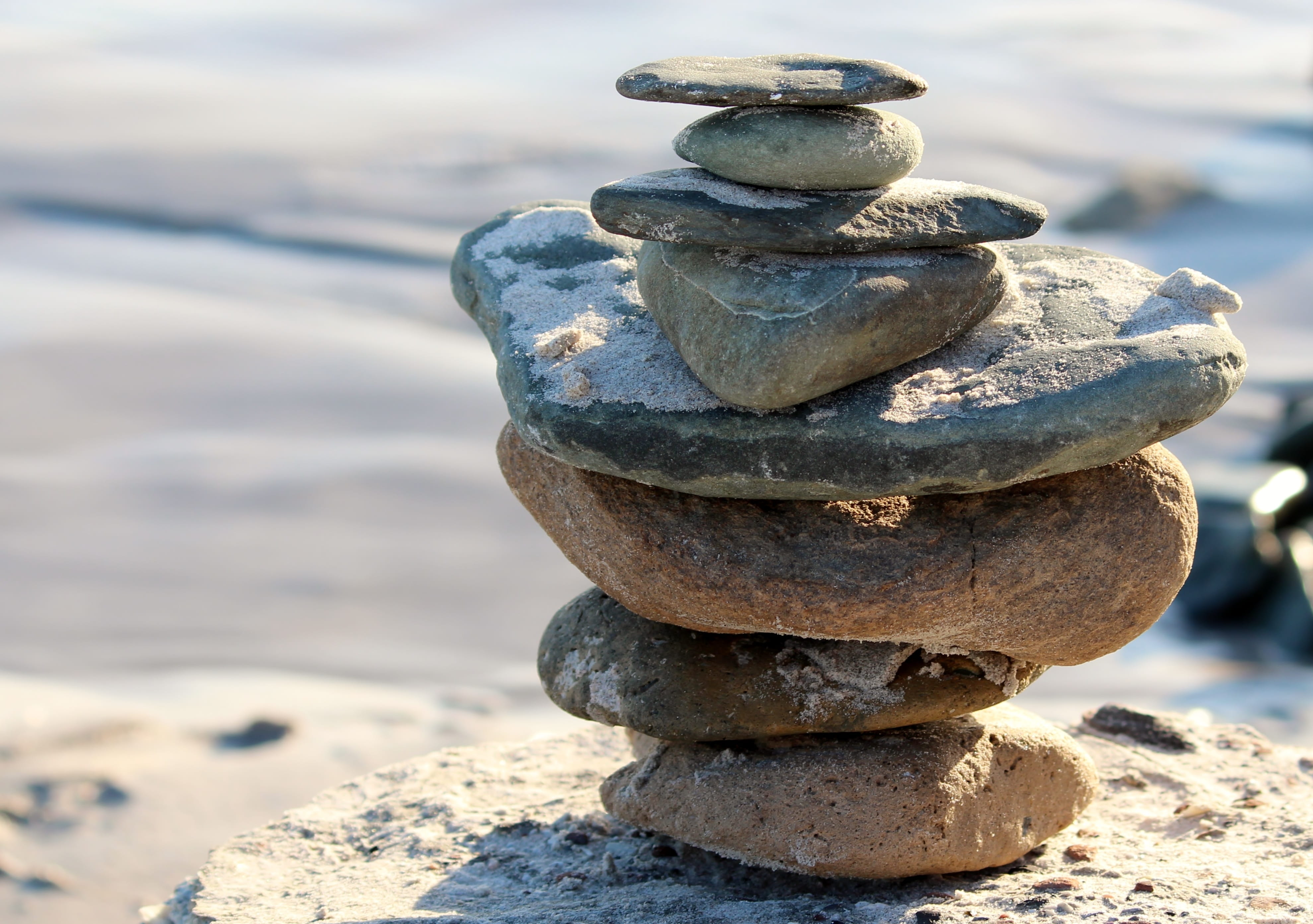 tranquil Scene, stones, water, relaxation, stone - Object, photo, stacked, closeup, day, solid, no People, meditation, outdoors, force, tower, balance, HD Wallpaper