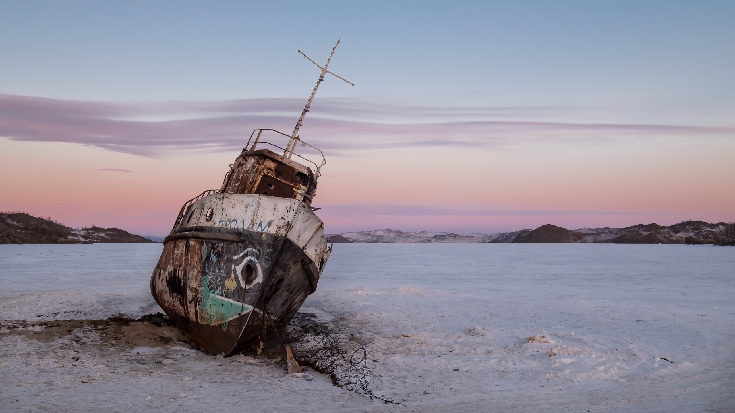 deterioration, nautical vessel, scenics - nature, nature, sky, obsolete, mode of transportation, house, beach, decline, landscape, outdoors, sunset, abandoned, HD Wallpaper