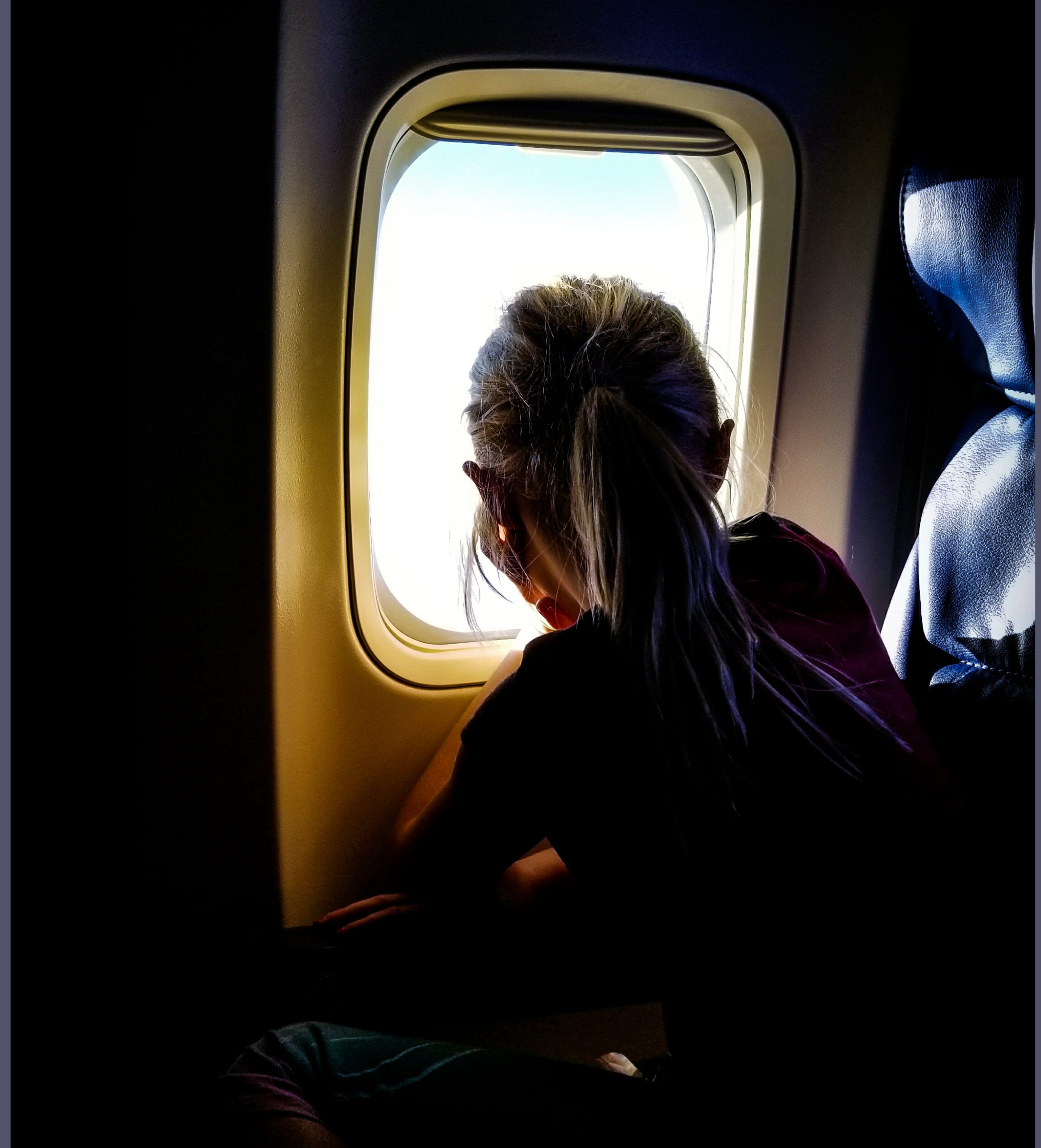 outdoors, women, woman, travel, 2K, journey, lifestyles, looking, airplane, leisure activity, plane, sitting, window, girl, mode of transportation, one person, Phone HD Wallpaper