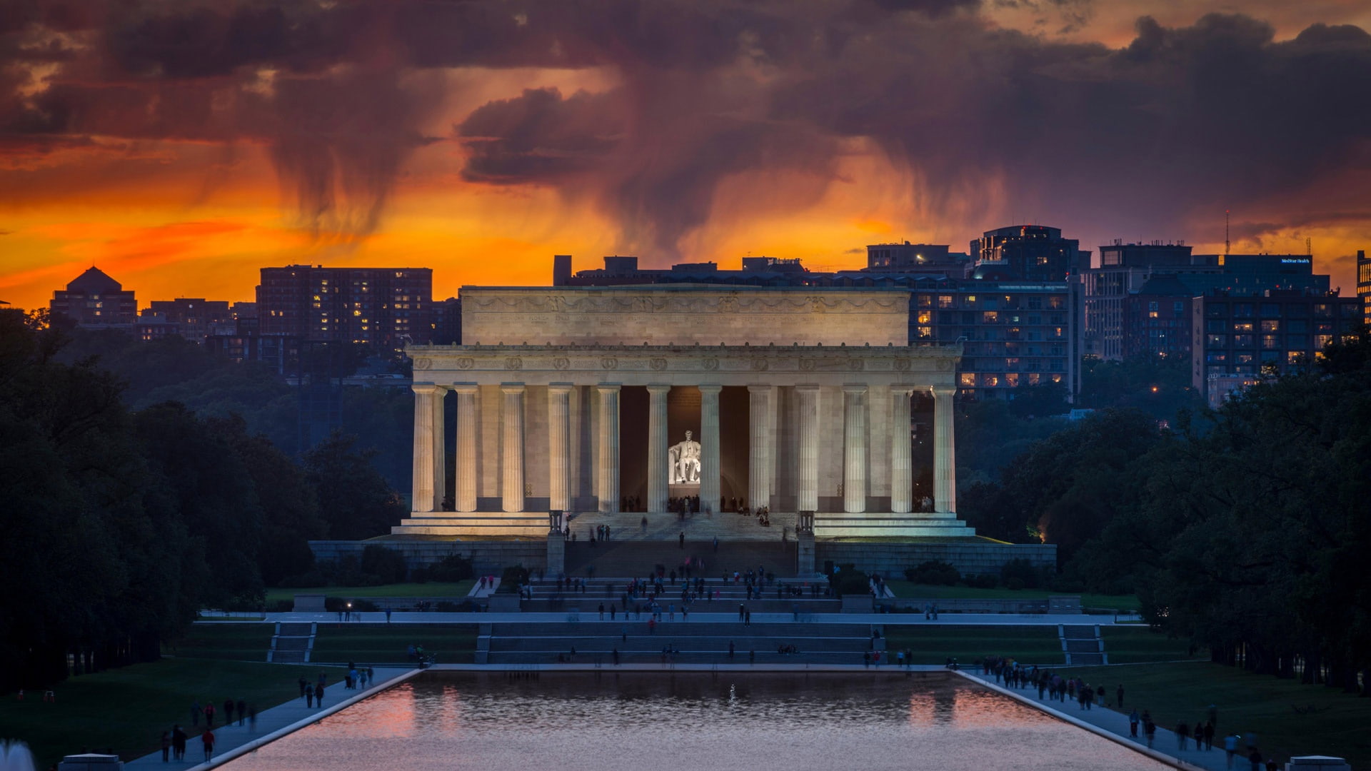 1080P, The Lincoln Memorial, USA, Washington, HD Wallpaper