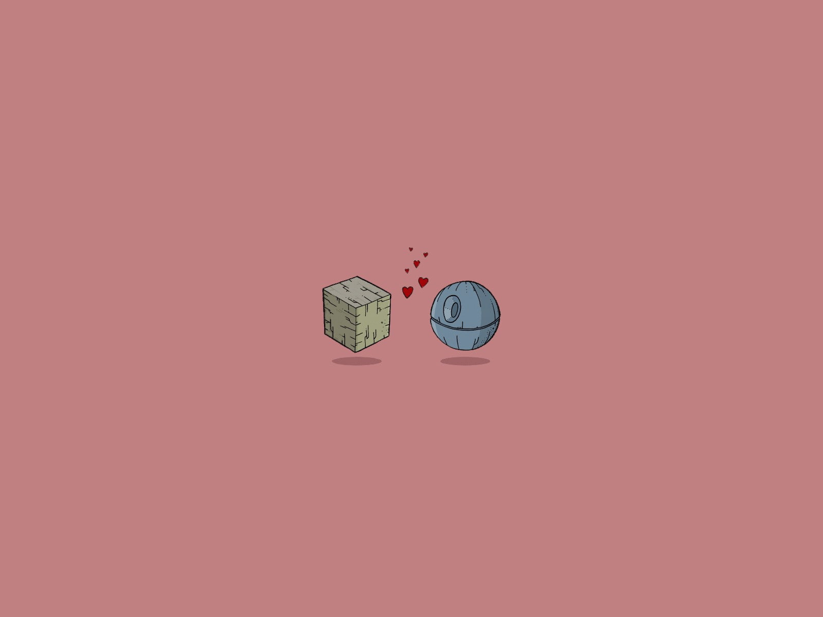 Death Star, 720P, Borg, Star Trek, Star Wars, minimalism, HD Wallpaper
