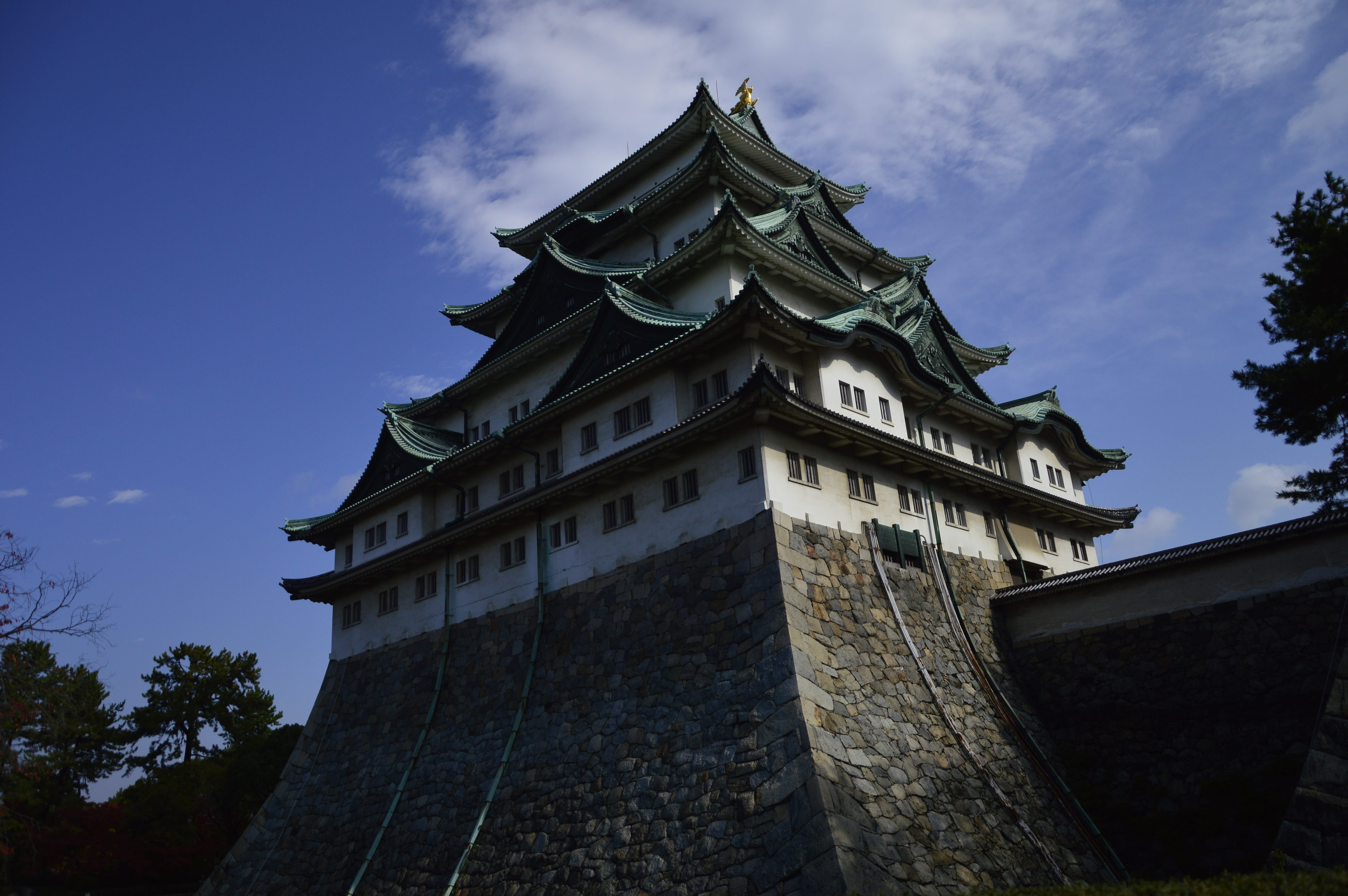 sightseeing, day, nature, architecture, cloud - sky, outdoors, sky, heritage, traditional, blue, nagoya-jo, outdoor, belief, travel, aichi, nagoya, castle, HD Wallpaper