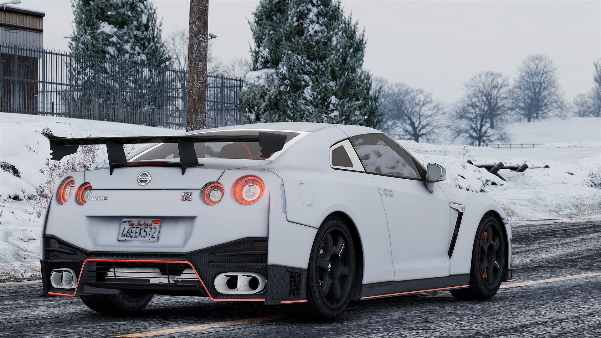 1080P, Grand Theft Auto V, car, Nissan GT-R NISMO, Nissan GT-R, HD Wallpaper