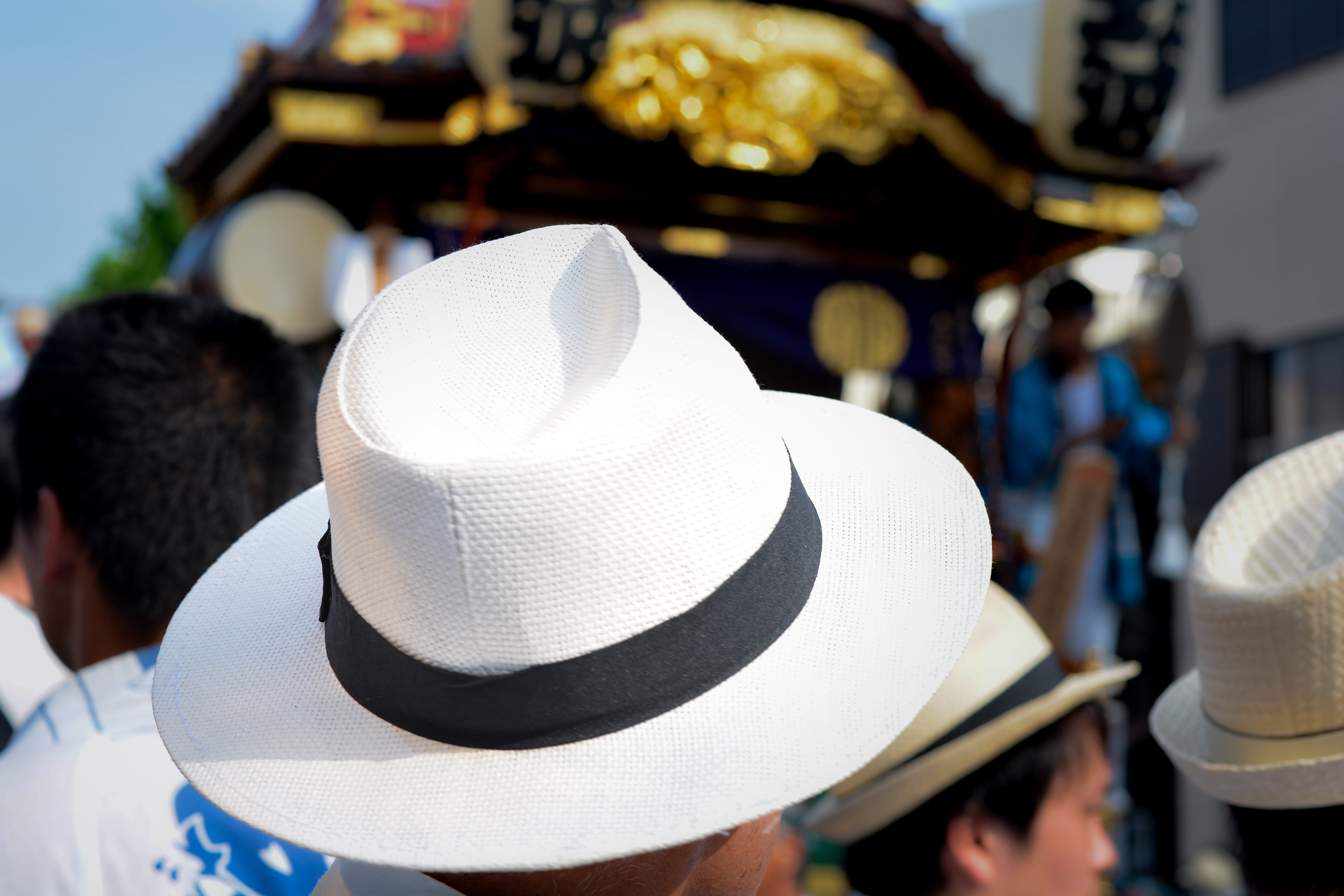 5K, street photography, people, market, day, sun hat, tourism, japan, business, summer, clothing, one person, adult, white color, headshot, men, rear view, HD Wallpaper