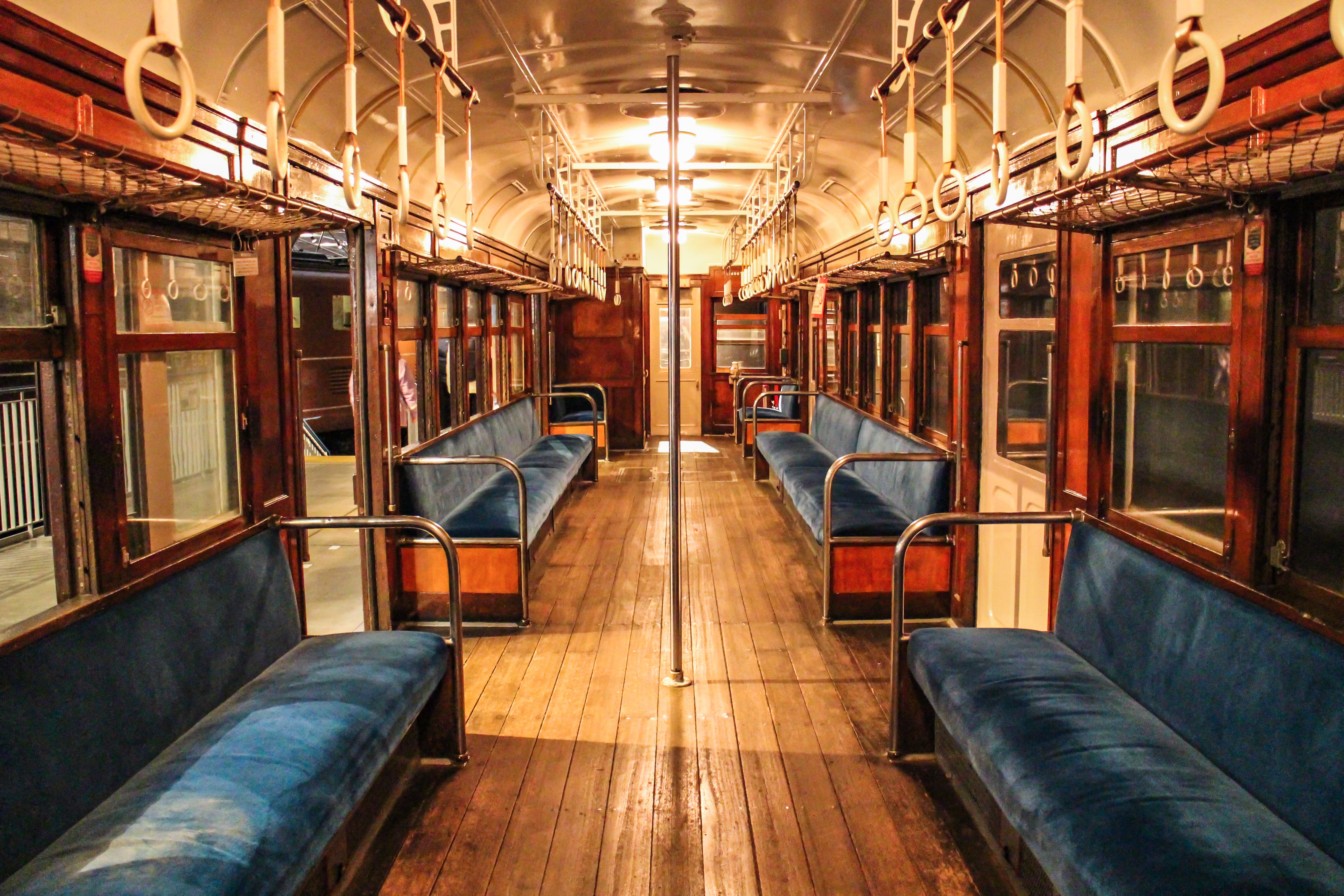 nostalgia, seat, vehicle interior, no people, alloy, railway museum, ceiling, window, 5K, absence, saitama, grand palace, rail transportation, transportation, HD Wallpaper