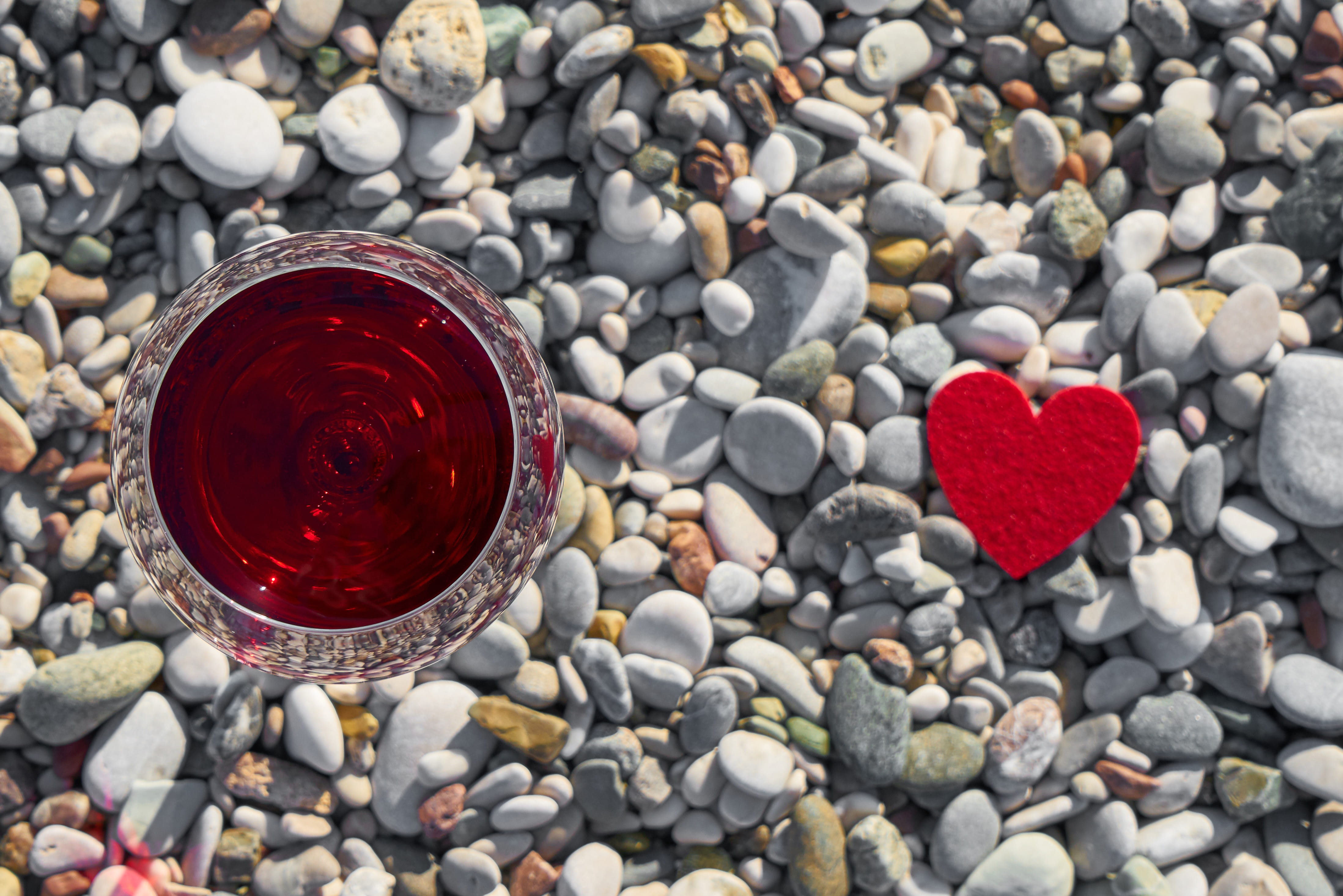 wine, pebble, positive emotion, marriage, celebration, love, drink, stone, no people, day, wedding, the leaves are, symbol, 14, anniversary, red, valentines day, HD Wallpaper