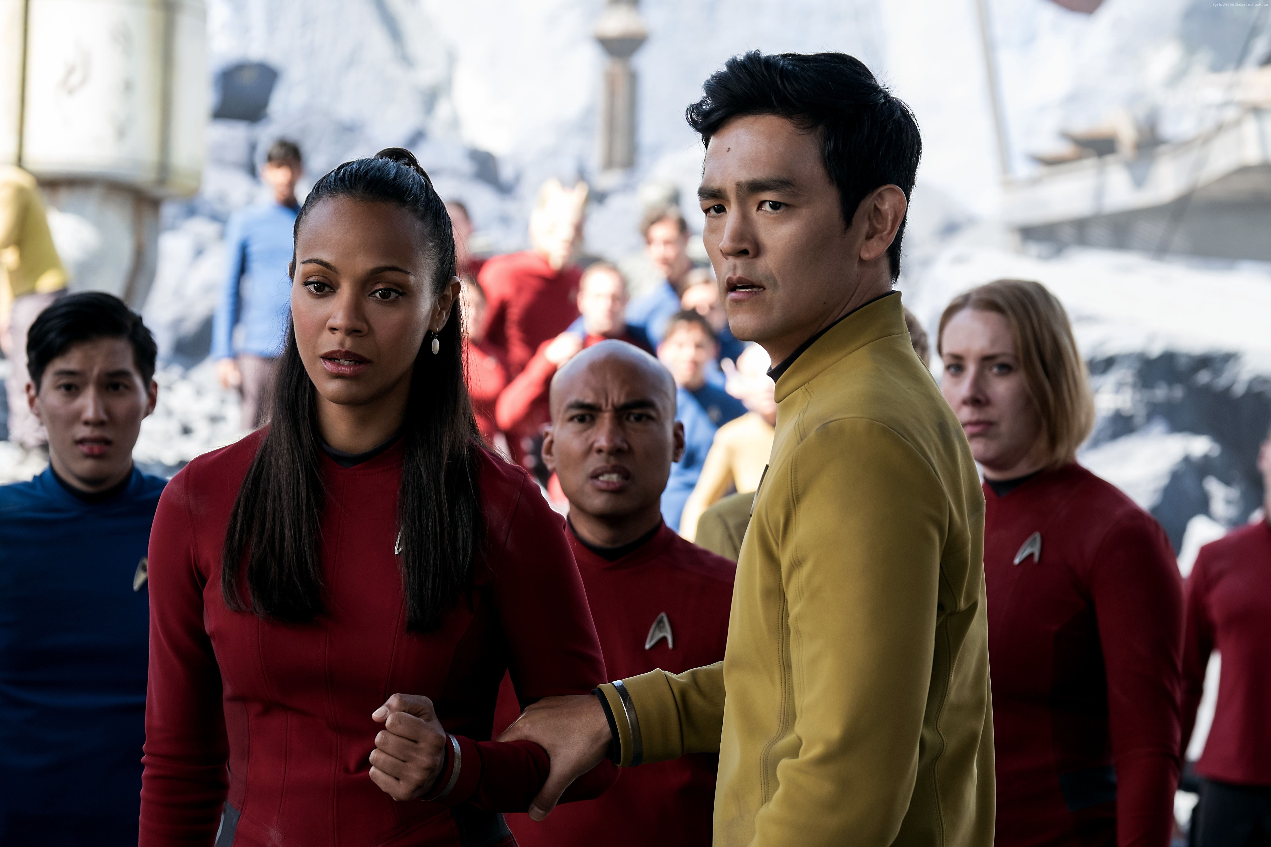 Best movies of 2016, John Cho, Zoe Saldana, 4K, Star Trek Beyond, HD Wallpaper
