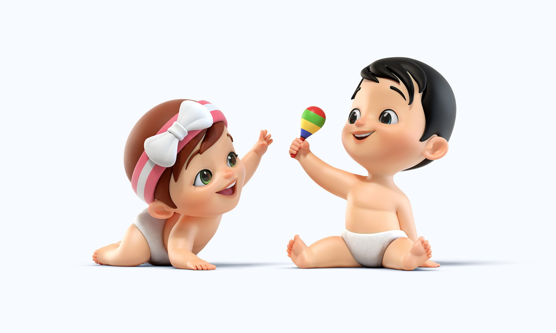 baby, art, rattle, Babies - Plena Fraldas, 1080P, childrens, Léo Rezende, HD Wallpaper