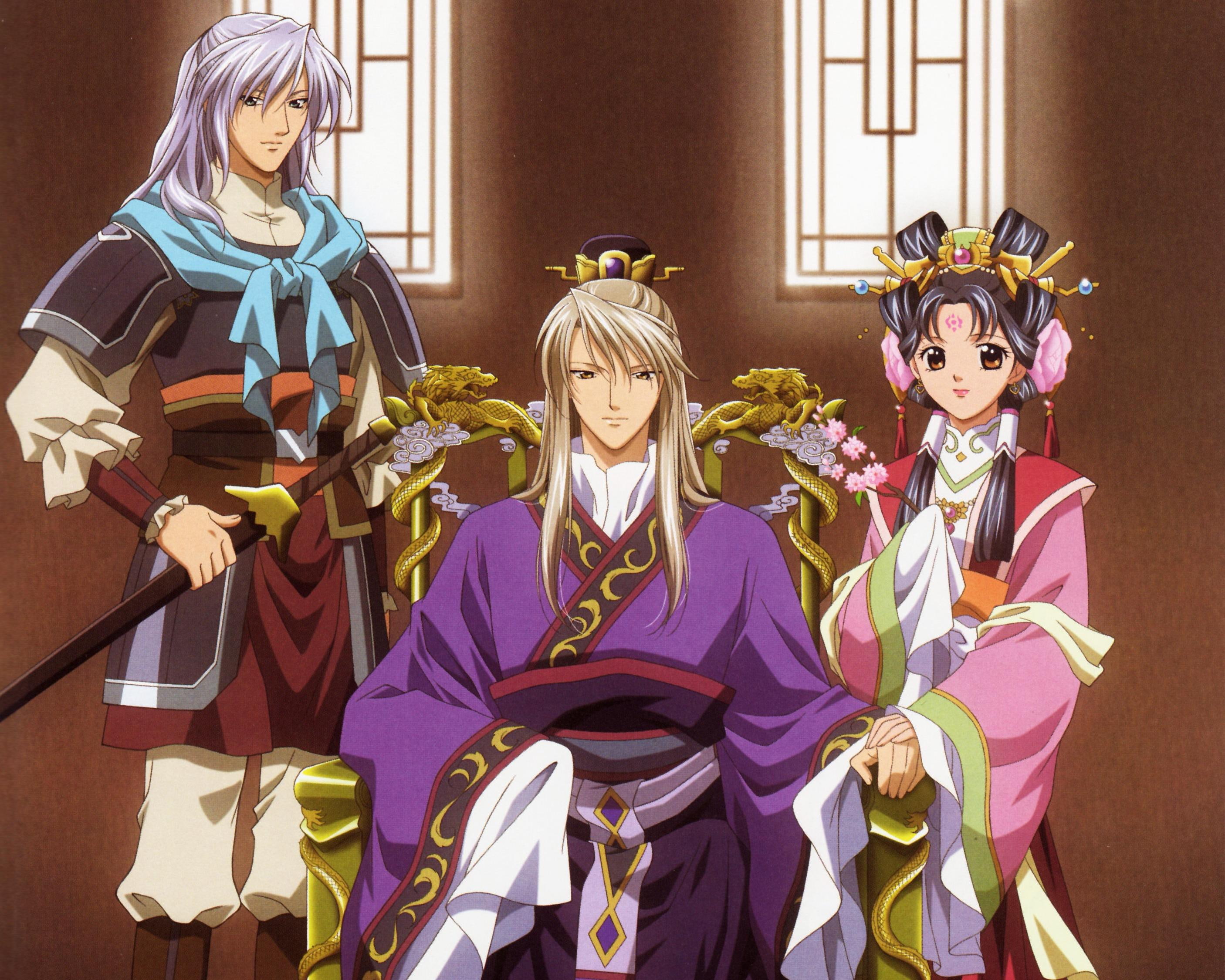 emperor, lovely, sweet, shuurei, dress, ryuuki, thronw, gown, warrior, nice, chinese, king, seiran, 2K, male, oriental, pretty, HD Wallpaper