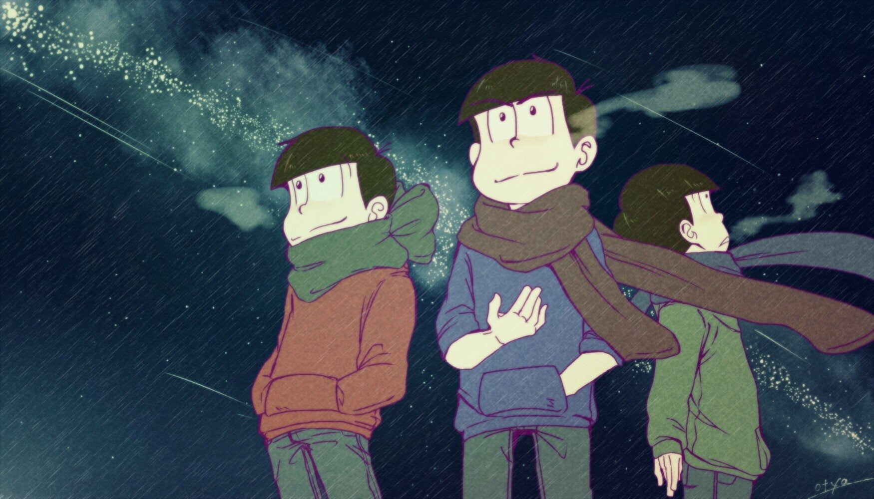 Anime, Osomatsu-san, Choromatsu Matsuno, Karamatsu Matsuno, Osomatsu Matsuno, 720P, HD Wallpaper