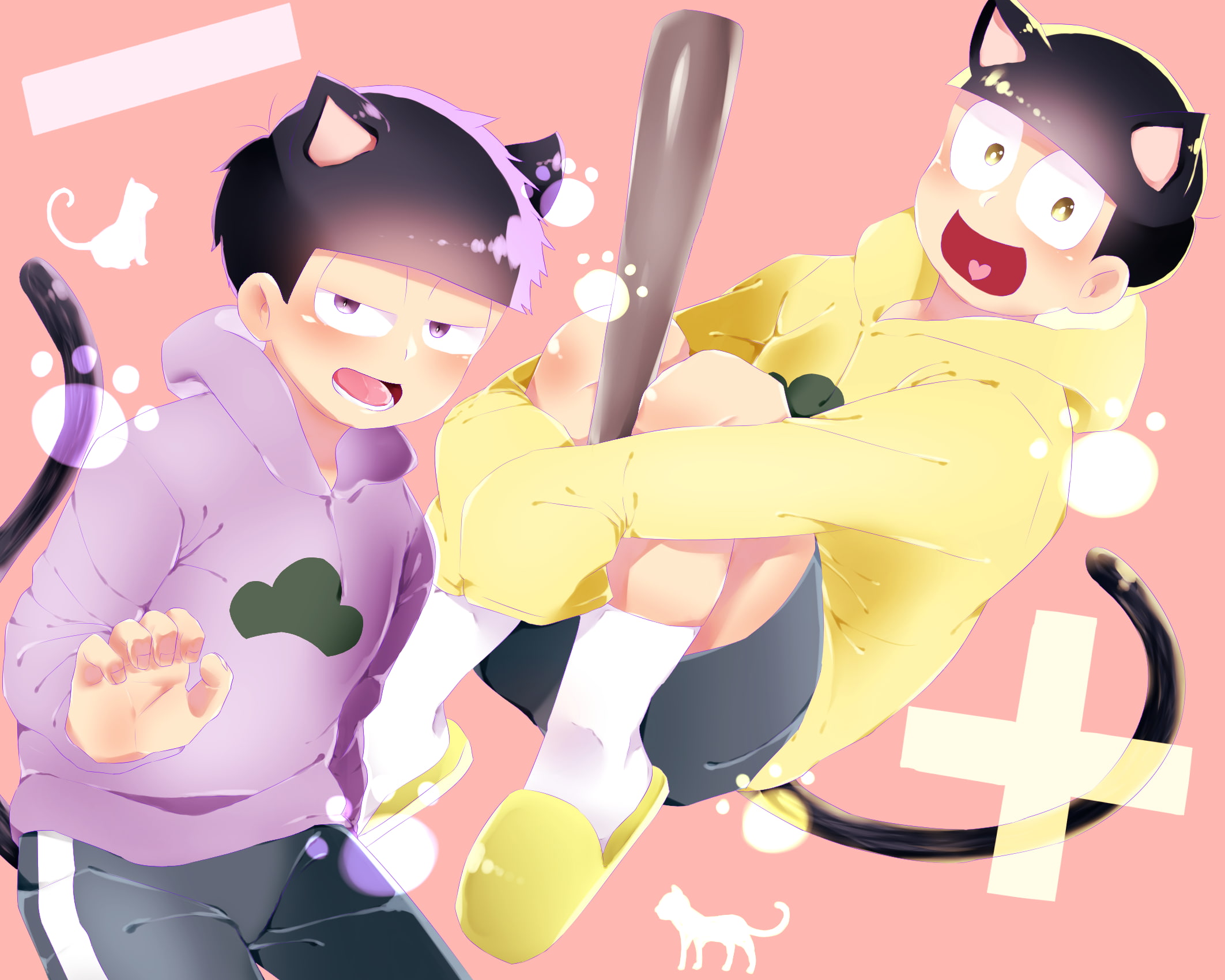 Anime, Ichimatsu Matsuno, 1080P, Jyushimatsu Matsuno, Osomatsu-san, HD Wallpaper