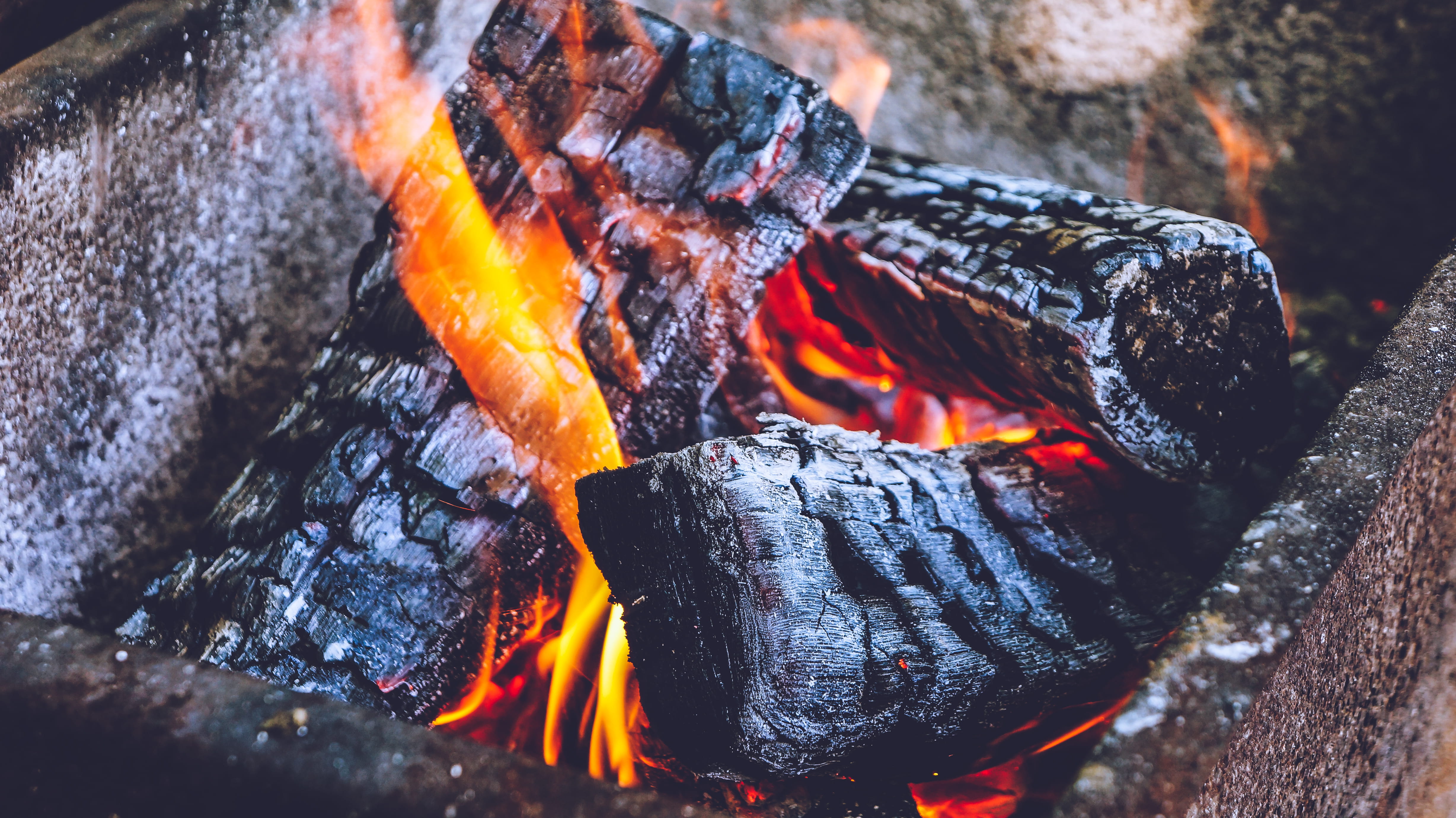ukraine, киев, 4K, heat - temperature, kyiv, campfire, charcoal, coal, barbecue, bonfire, wood - material, flame, preparation, fire, glowing, no people, HD Wallpaper