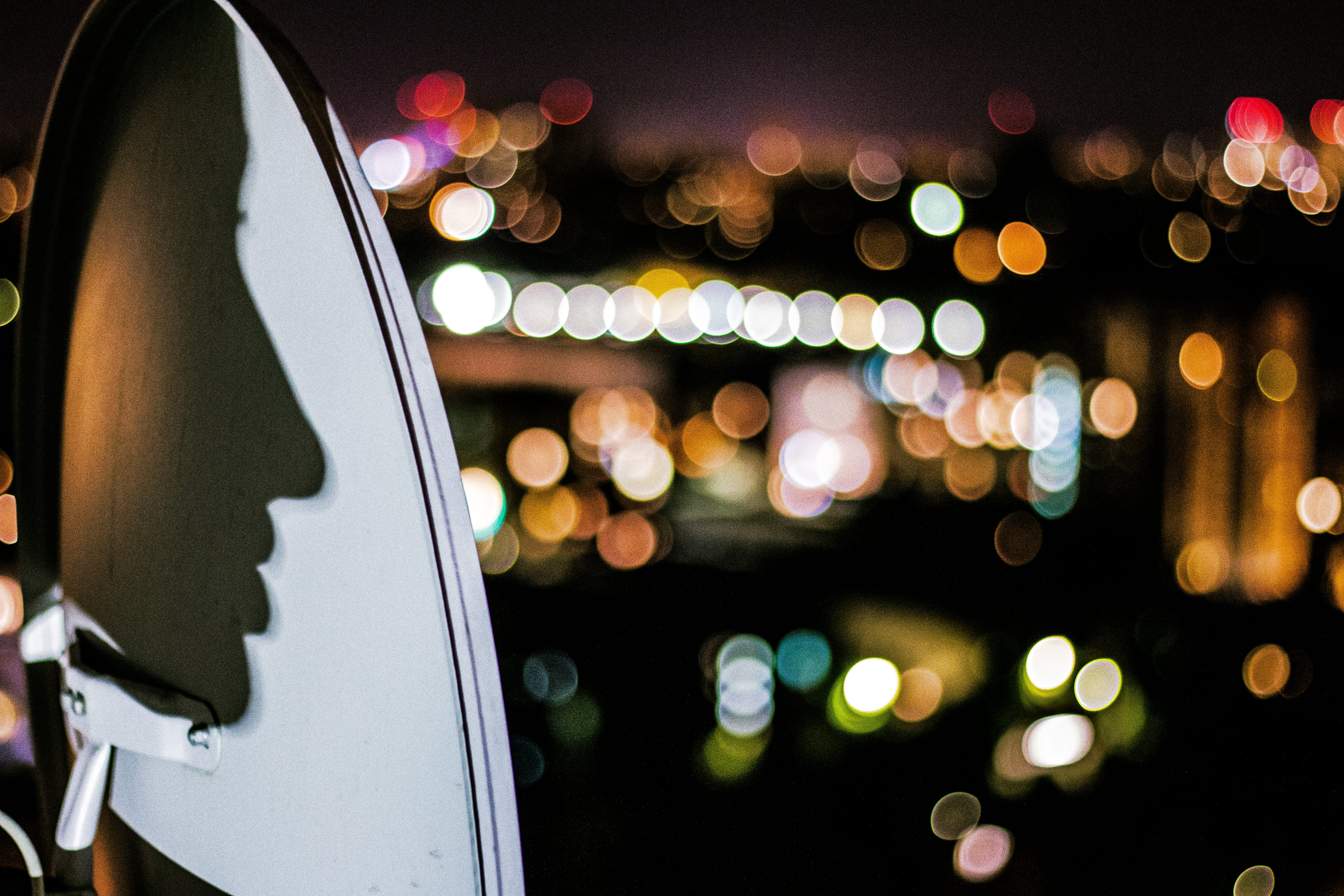 focus on foreground, lighting equipment, defocused, city, car, light - natural phenomenon, decoration, shape, glowing, no people, motor vehicle, bar counter, HD Wallpaper