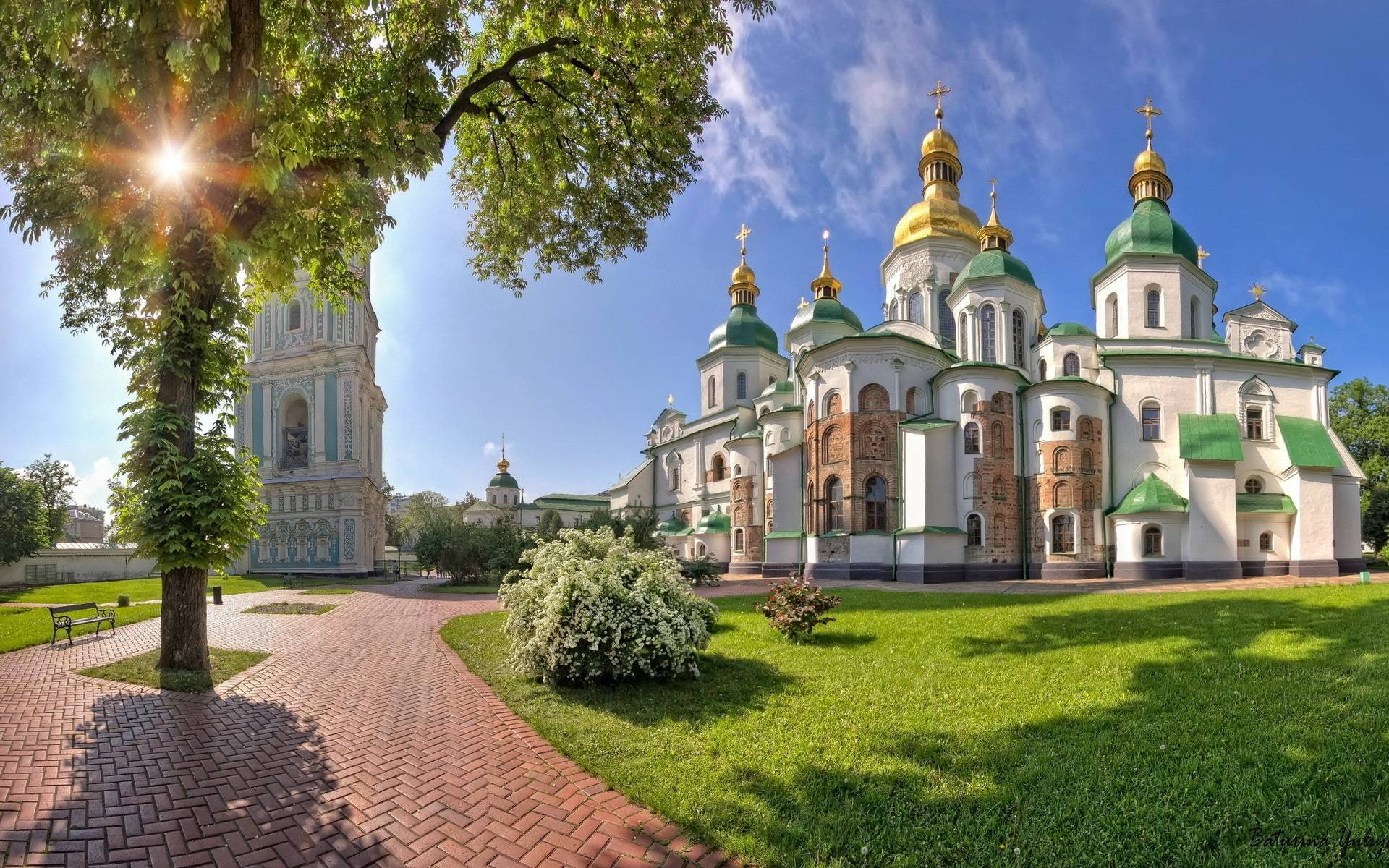 saint, sophia, cathedral, travel and world, 1080P, kiev, HD Wallpaper