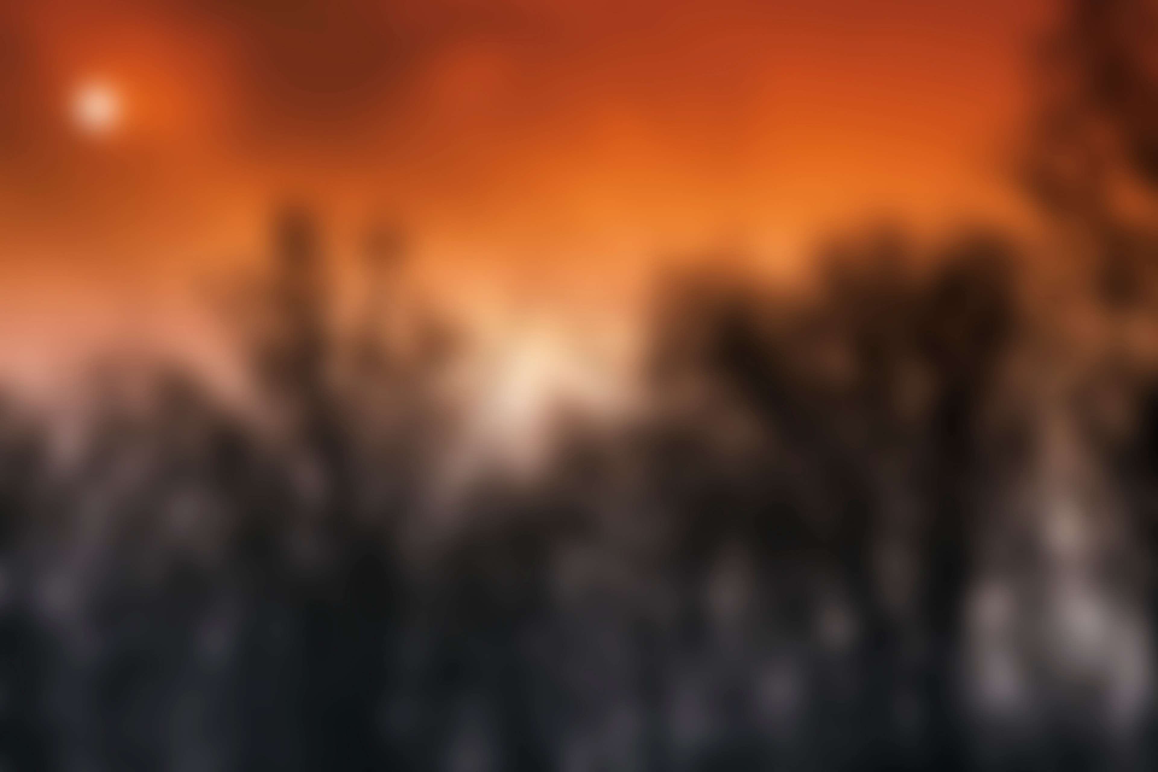 blurred, motion, defocused, orange color, fire, heat - temperature, silhouette, blur, blurred motion, nature, no people, arts culture and entertainment, HD Wallpaper