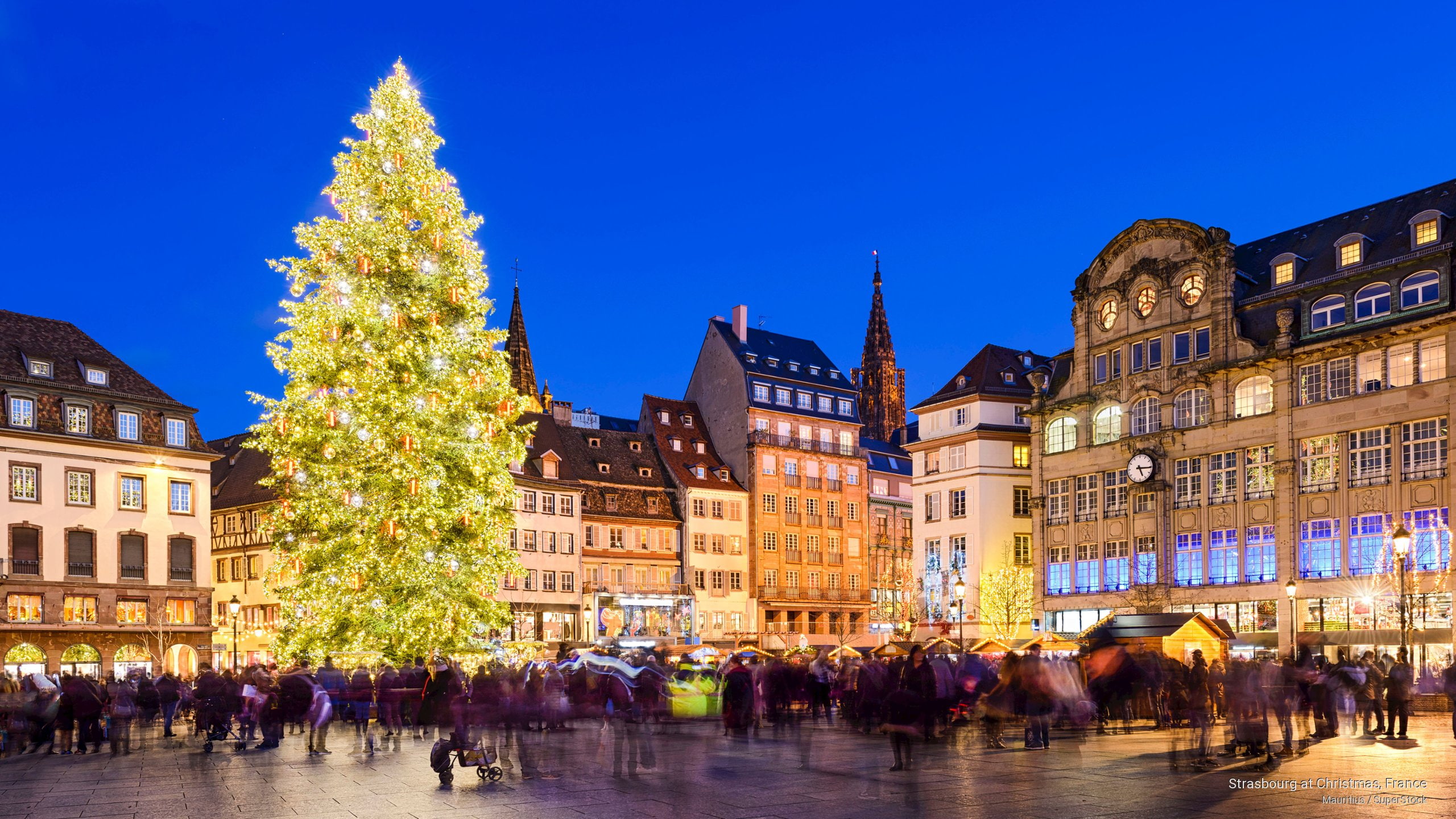 christmas, strasbourg, france, Holidays, 2K, HD Wallpaper
