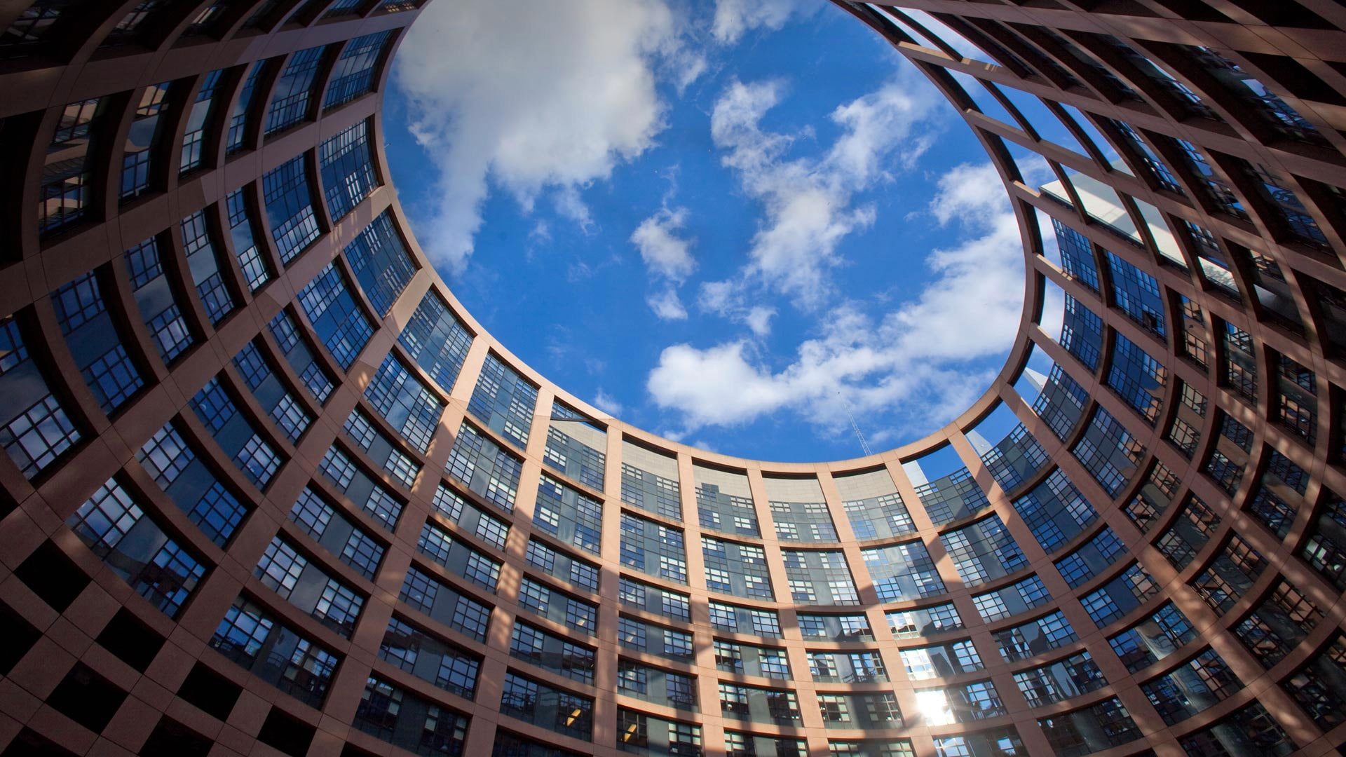 The European Parliament, Strasbourg, France, the building, 1080P, HD Wallpaper