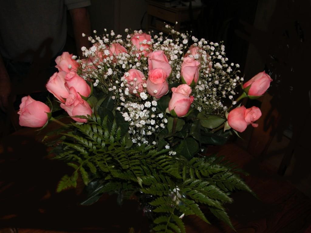 480P, bouquet, bunch, pink, flowers, hd, roses, lovely, rose, HD Wallpaper