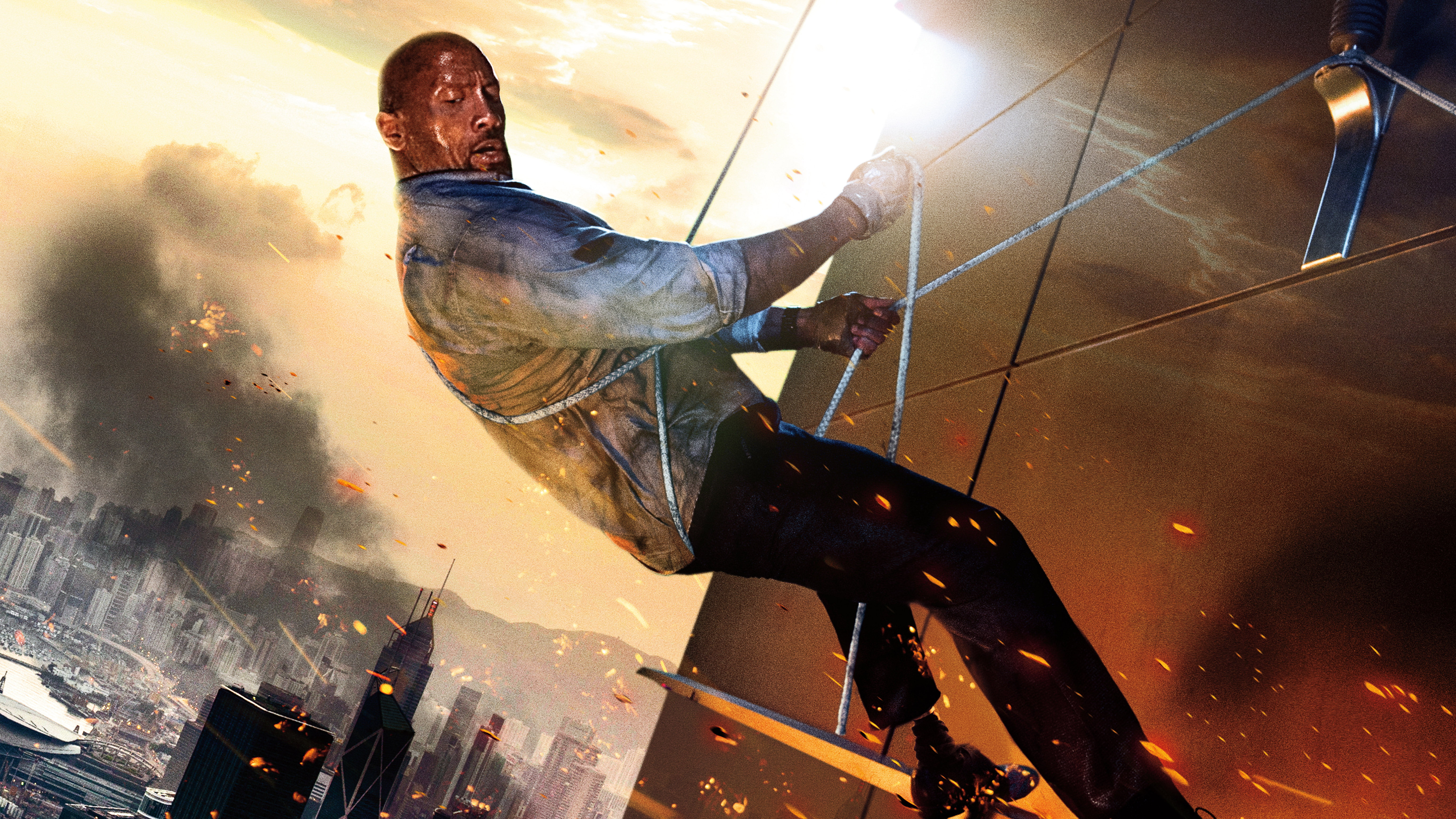 5k, hd, dwayne johnson, 5K, 4k, movies, skyscraper movie, 2018 movies, HD Wallpaper