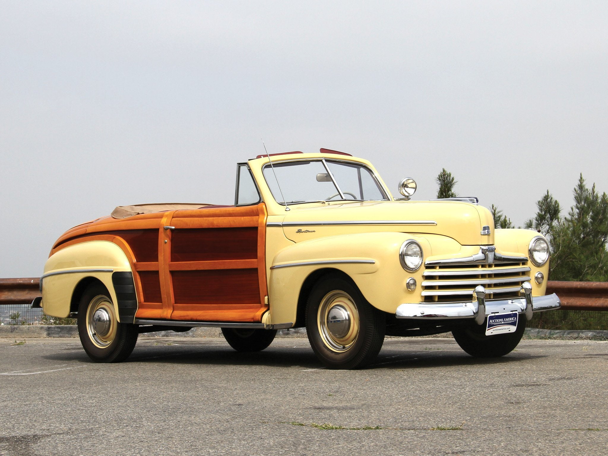 Super, car, 1080P, Sportsman, Deluxe, classic, 1948, cars, Ford, Convertible, HD Wallpaper