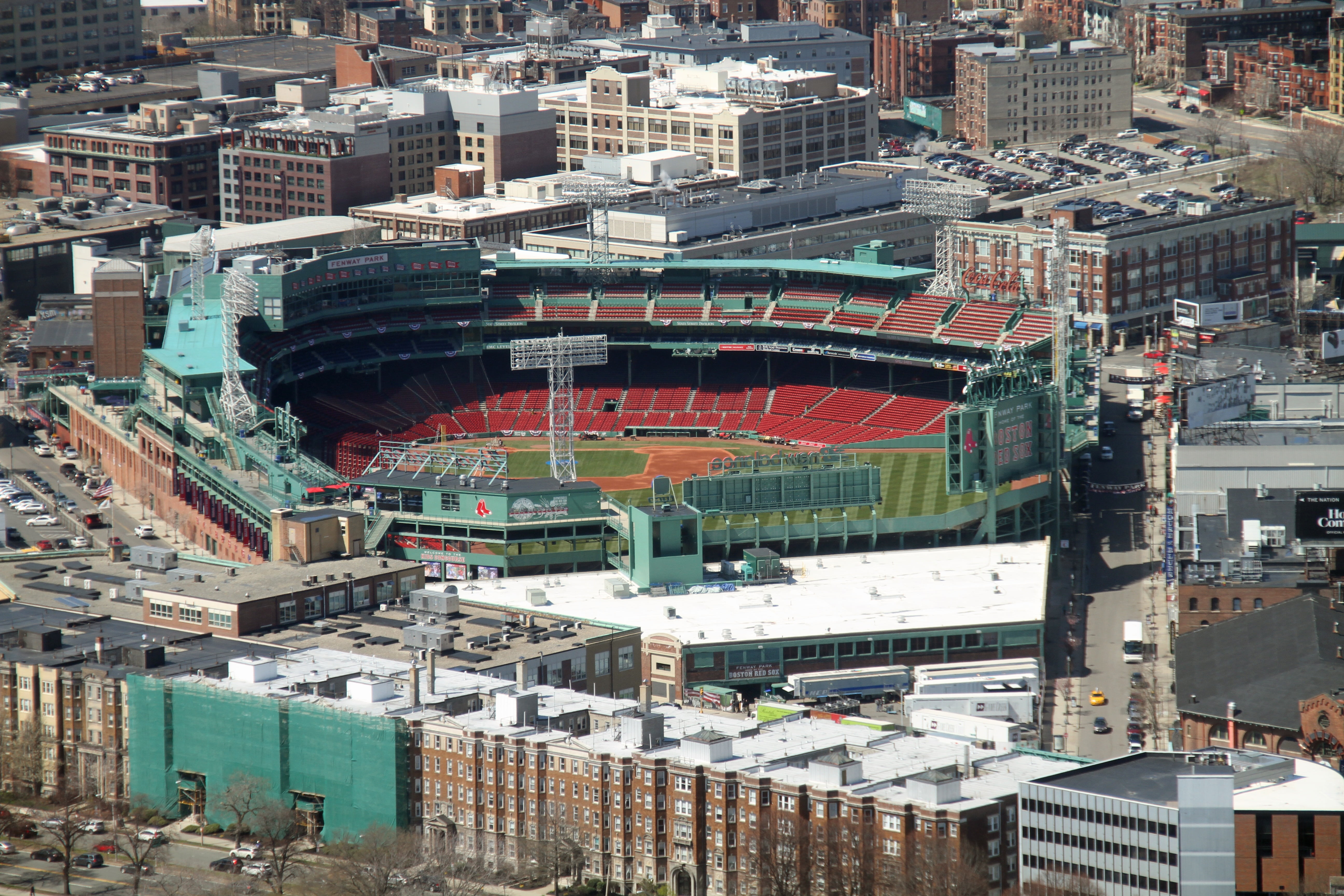 boston, stadium, city life, aerial view, photography, mode of transportation, office building exterior, development, travel destinations, street, outdoors, HD Wallpaper
