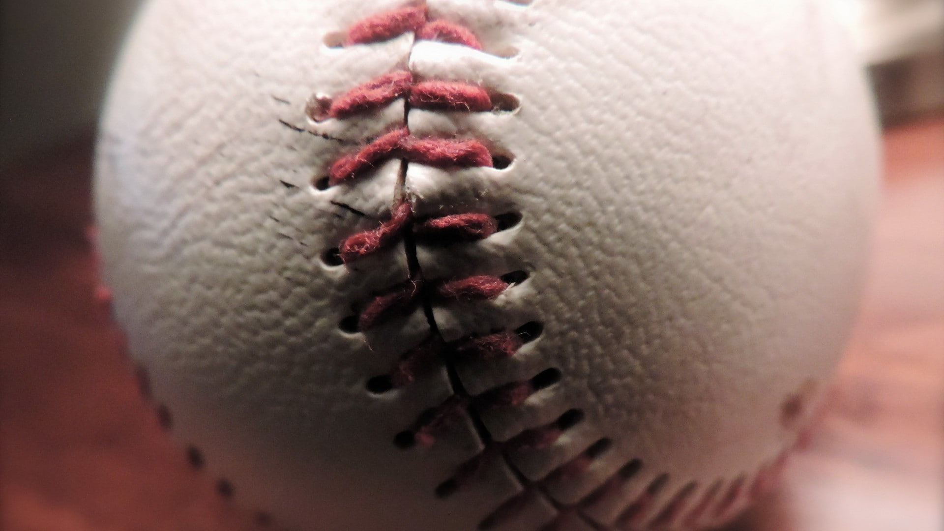 red, studio shot, indoors, body part, focus on foreground, baseball - sport, extreme close-up, dirty, single object, baseball - ball, ball, 1080P, sport, HD Wallpaper