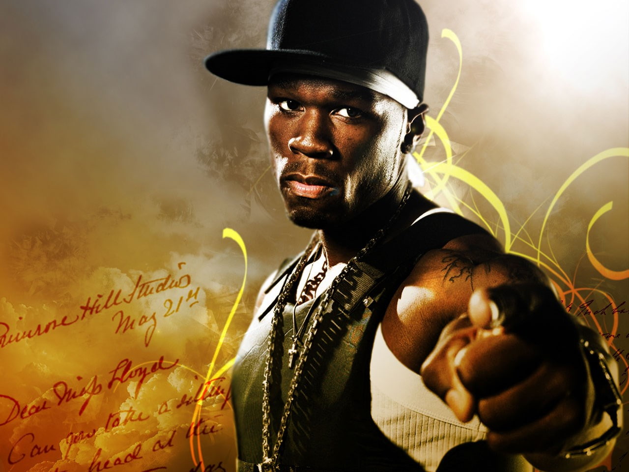 studio shot, looking at camera, young men, young adult, one person, adult, 720P, hat, clothing, portrait, arts culture and entertainment, 50 cent, waist up, HD Wallpaper
