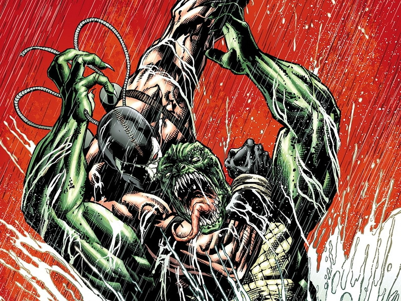 Comics, Killer Croc, 720P, Forever Evil: Arkham War, Forever Evil, Bane (DC Comics), HD Wallpaper