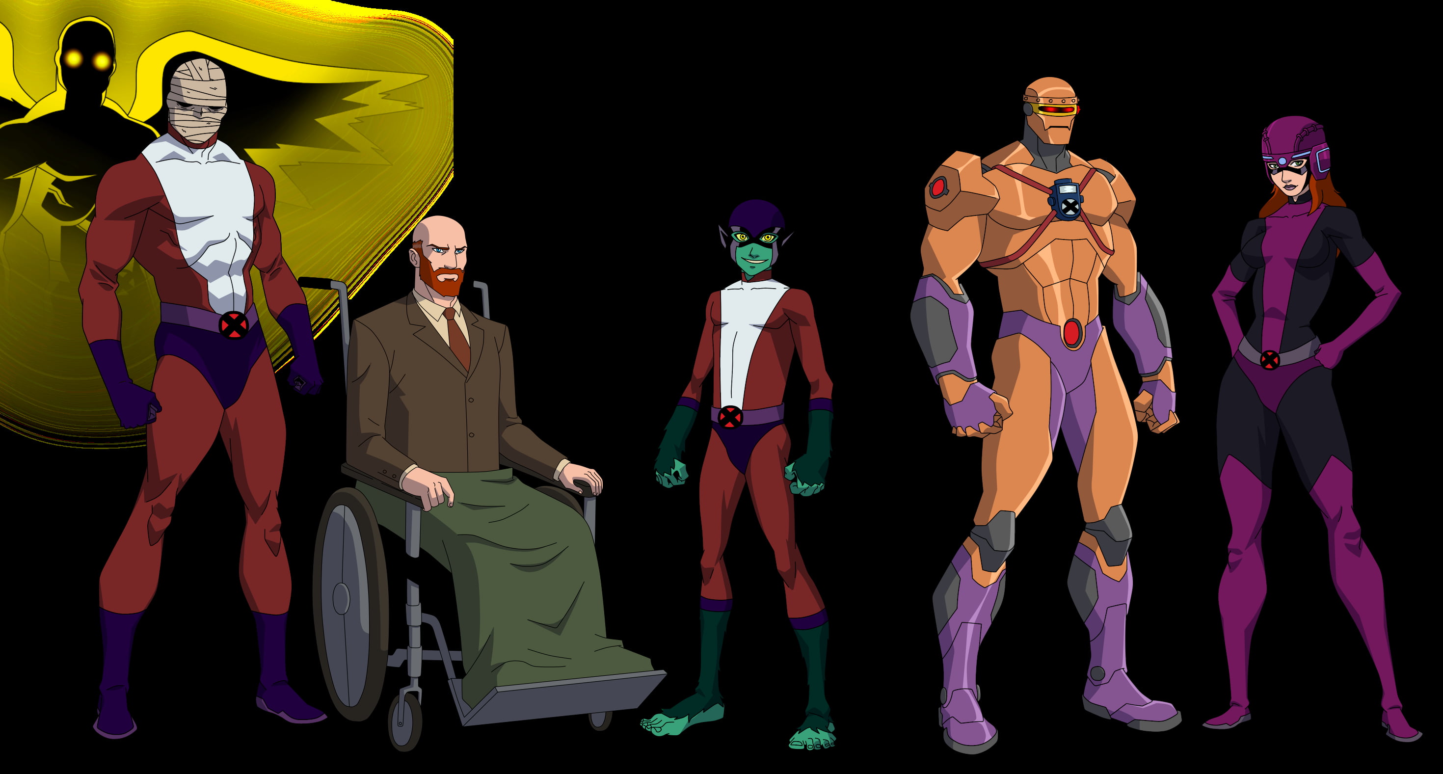 Robotman (DC Comics), Doom Patrol, 2K, Comics, Chief (DC Comics), Elasti-Girl, Beast Boy, Negative Man, HD Wallpaper