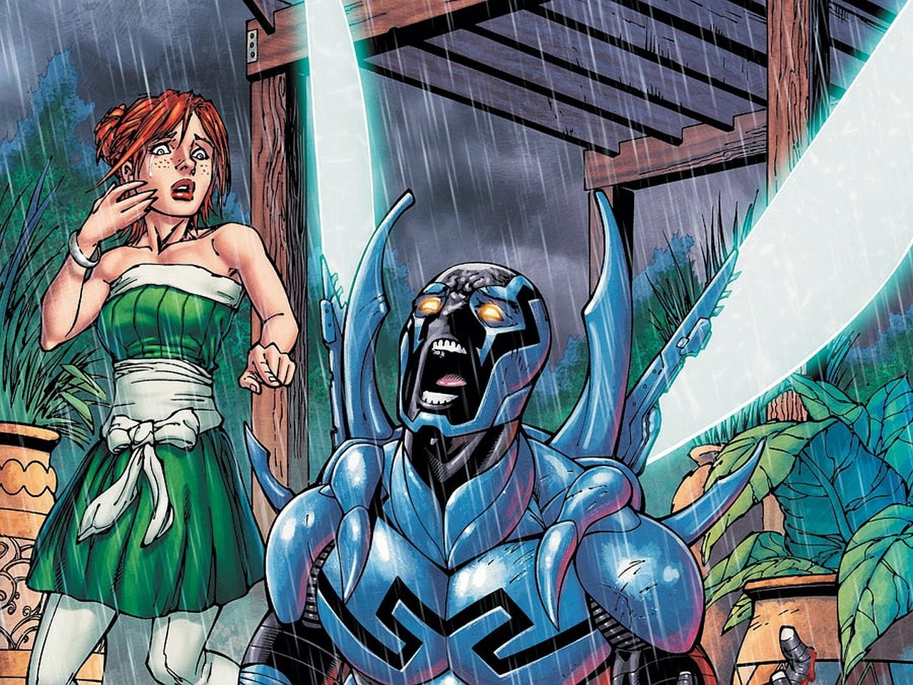 720P, Comics, Blue Beetle (DC Comics), Blue Beetle, HD Wallpaper