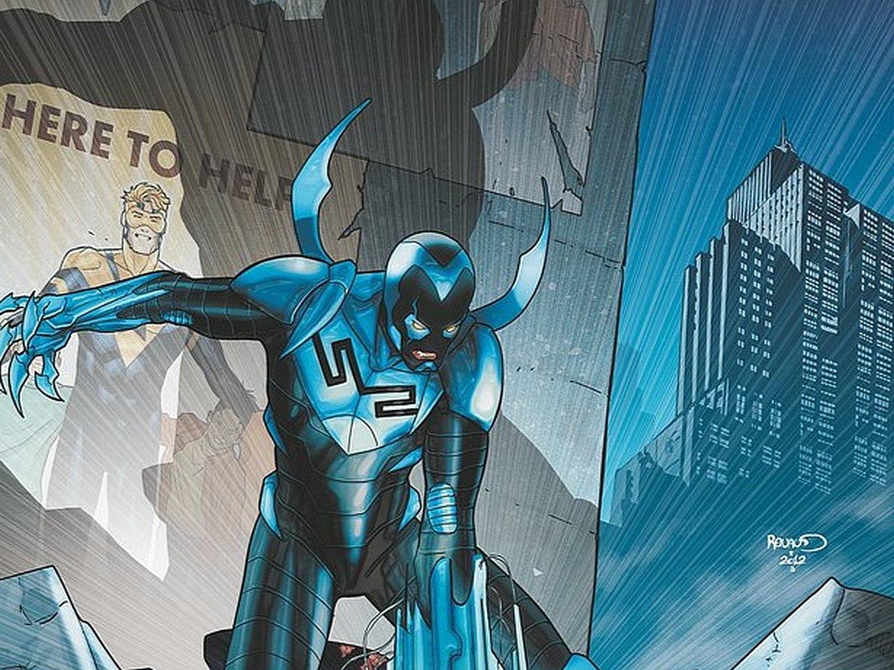 Blue Beetle, Blue Beetle (DC Comics), Comics, 720P, HD Wallpaper