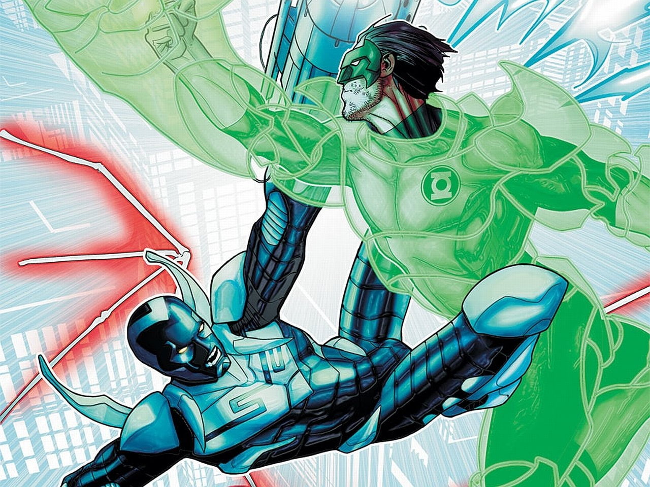 Blue Beetle (DC Comics), Blue Beetle, 720P, Comics, Green Lantern, HD Wallpaper