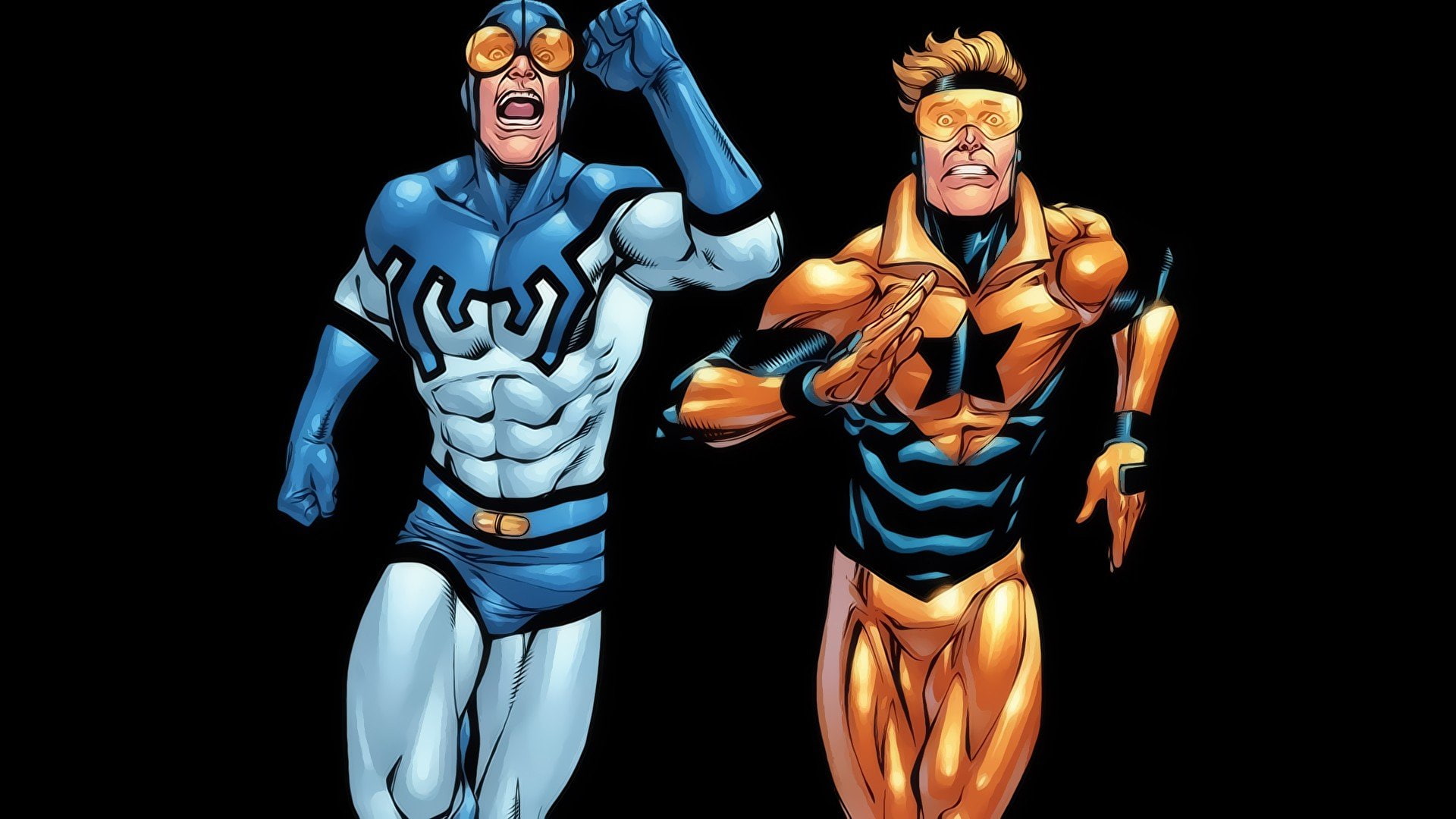 1080P, superhero, Blue Beetle, Booster Gold, HD Wallpaper