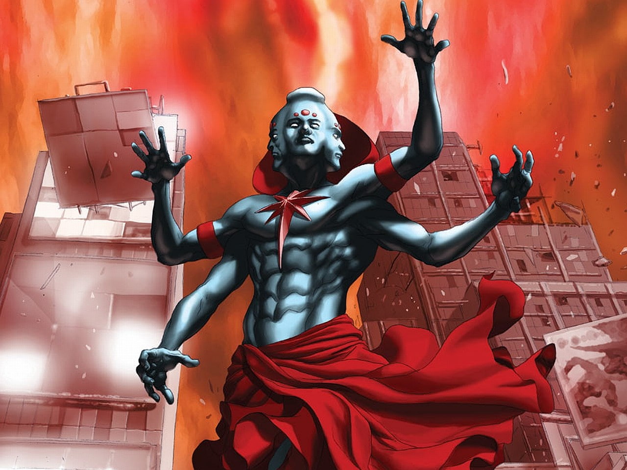 720P, captain atom, HD Wallpaper