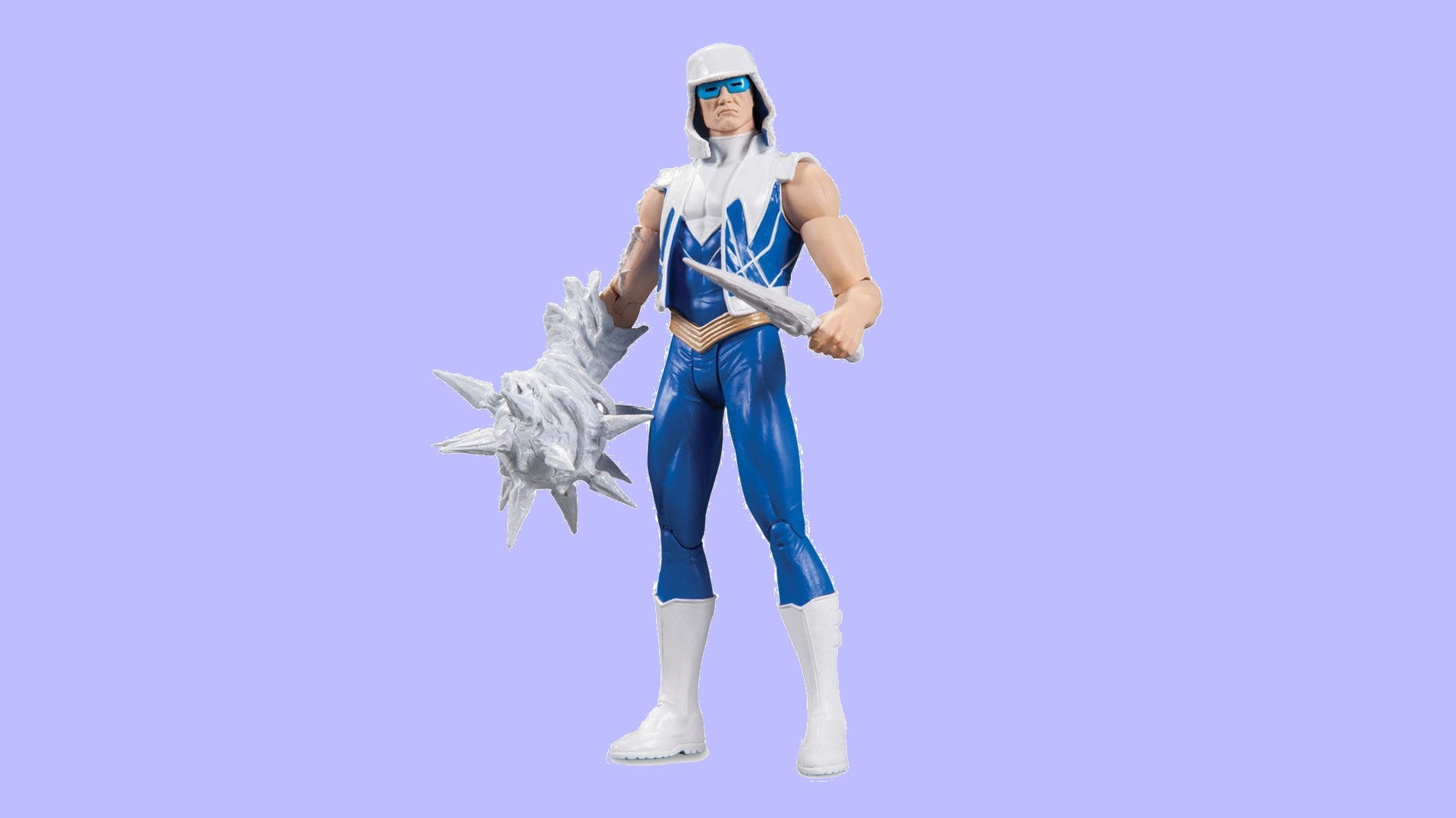 studio shot, front view, adult, captain cold, standing, cut out, blue, copy space, 1080P, costume, indoors, fun, representation, full length, one person, HD Wallpaper