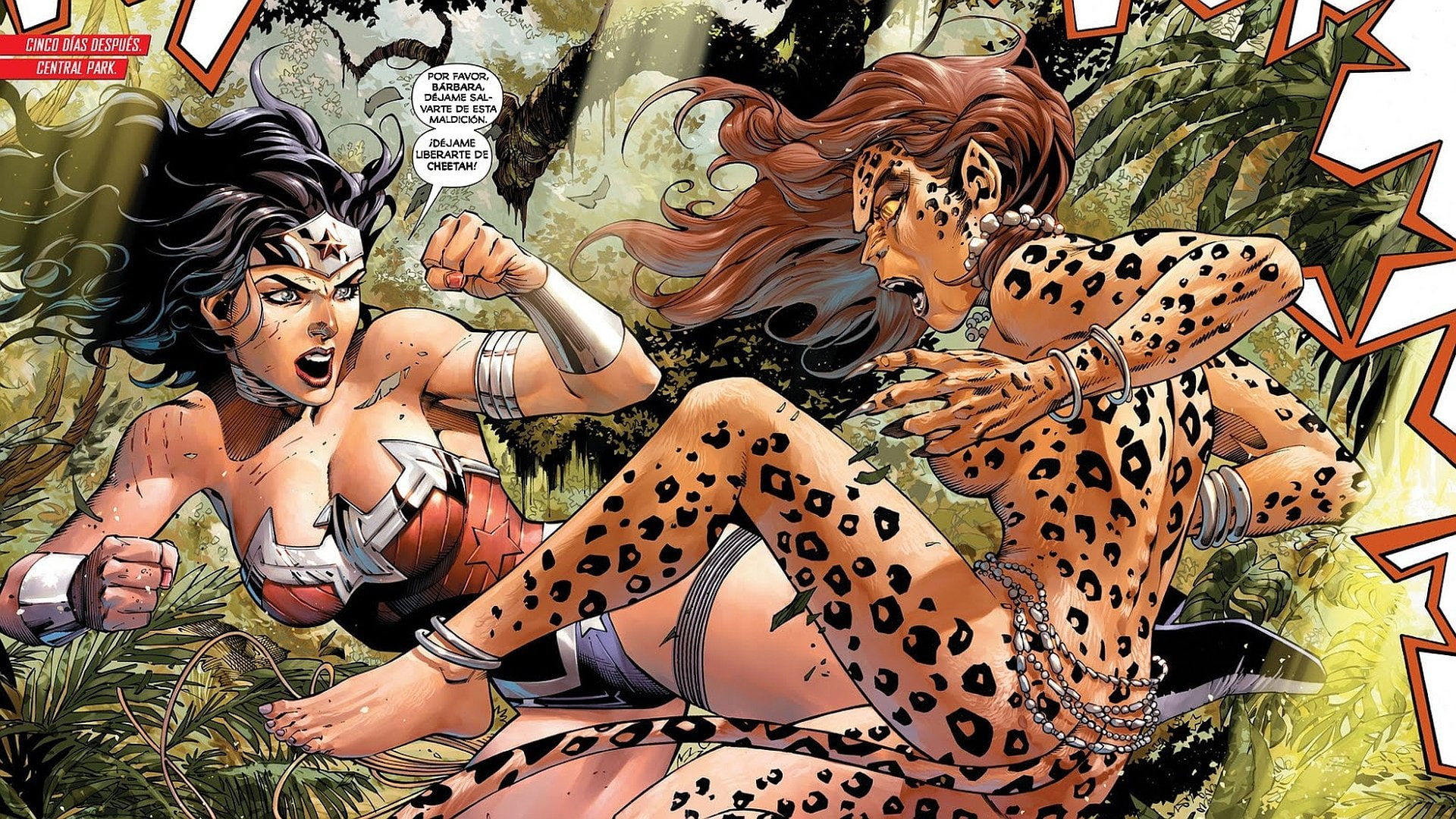 Justice League Of America, 1080P, Wonder Woman, Comics, Cheetah (DC Comics), HD Wallpaper