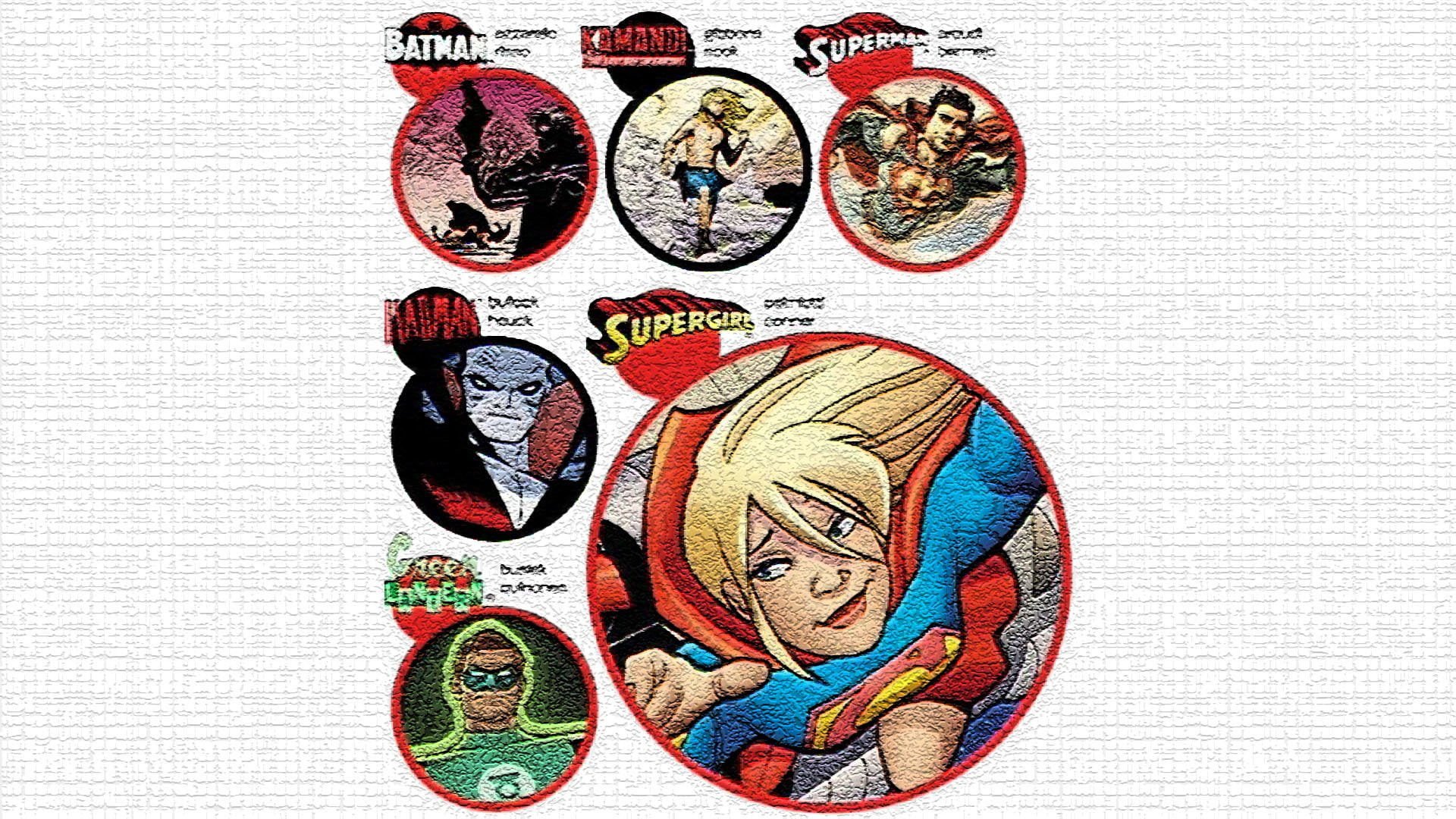 Supergirl, 1080P, Collage, Batman, Kamandi, Superman, Comics, Green Lantern, Deadman (DC Comics), HD Wallpaper