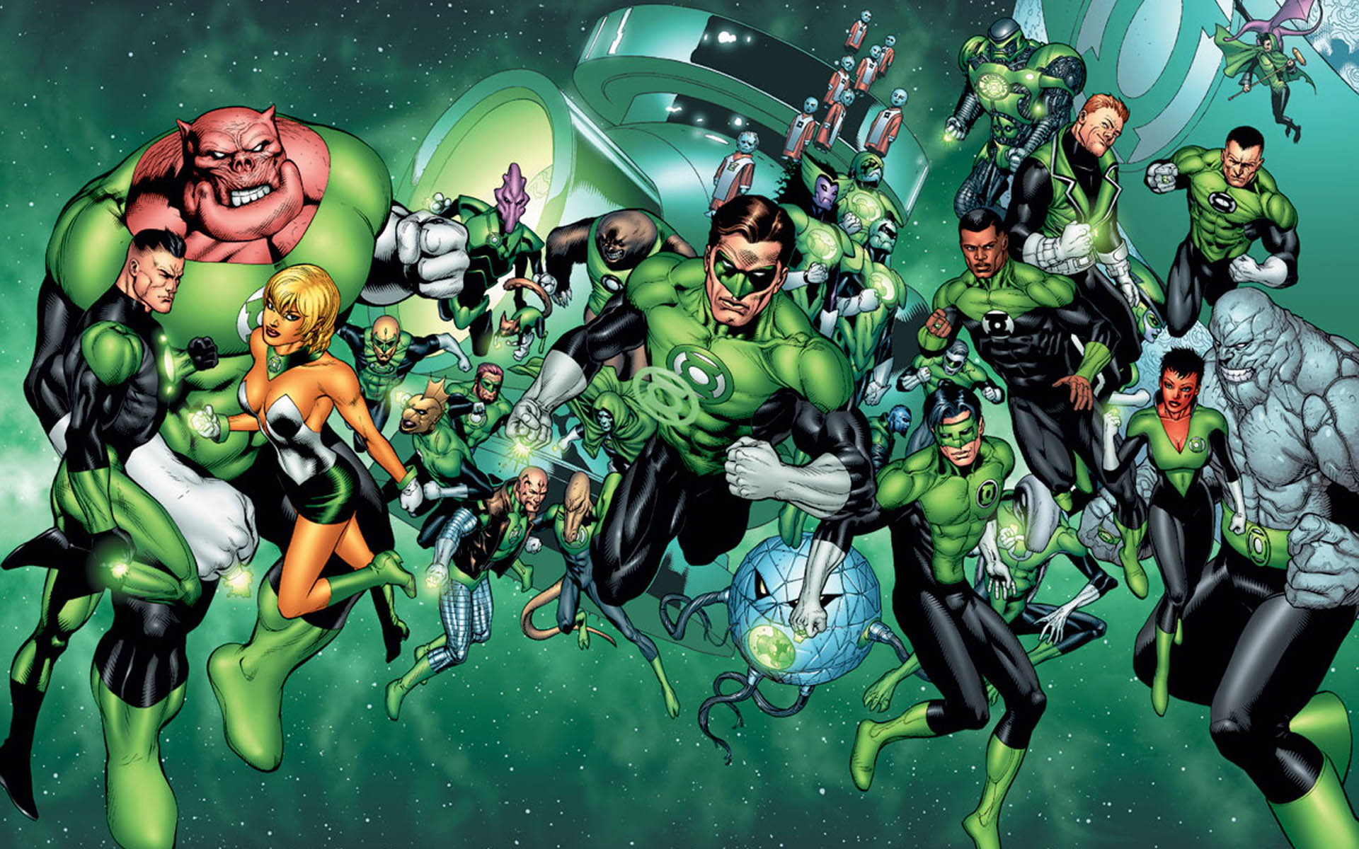 hd, alan, gardner, jessica, 1080P, simon, jordan, abin, characters, hull, kyle, superheroes, green, rayner, baz, lantern, scott, john, sur, HD Wallpaper