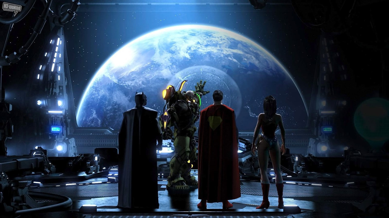 men, architecture, globe - man made object, Lex Luthor, planet earth, rear view, planet - space, sky, outdoors, technology, 720P, group of people, belief, HD Wallpaper
