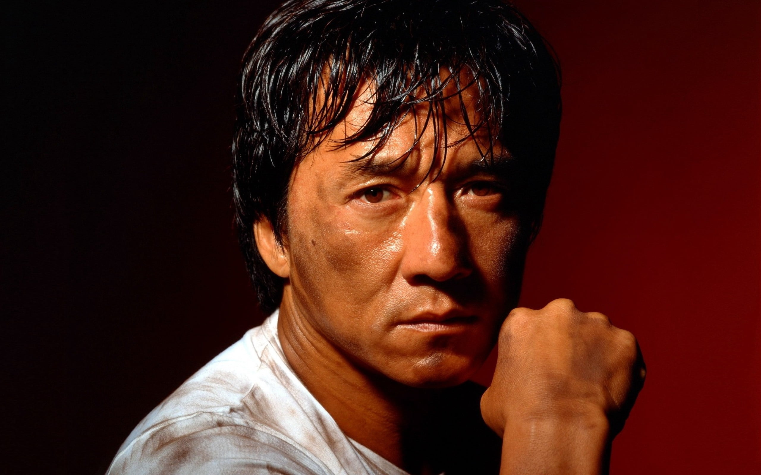 jackie, looking, black Background, color Image, young Adult, portrait, people, head And Shoulders, sadness, dirty, man, headshot, staring, looking At Camera, HD Wallpaper