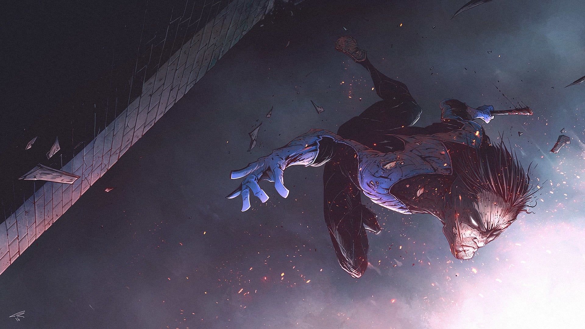 motion, lifestyles, full length, people, real people, horse, Nightwing, performing arts event, fantasy art, comics, arts culture and entertainment, hero, HD Wallpaper