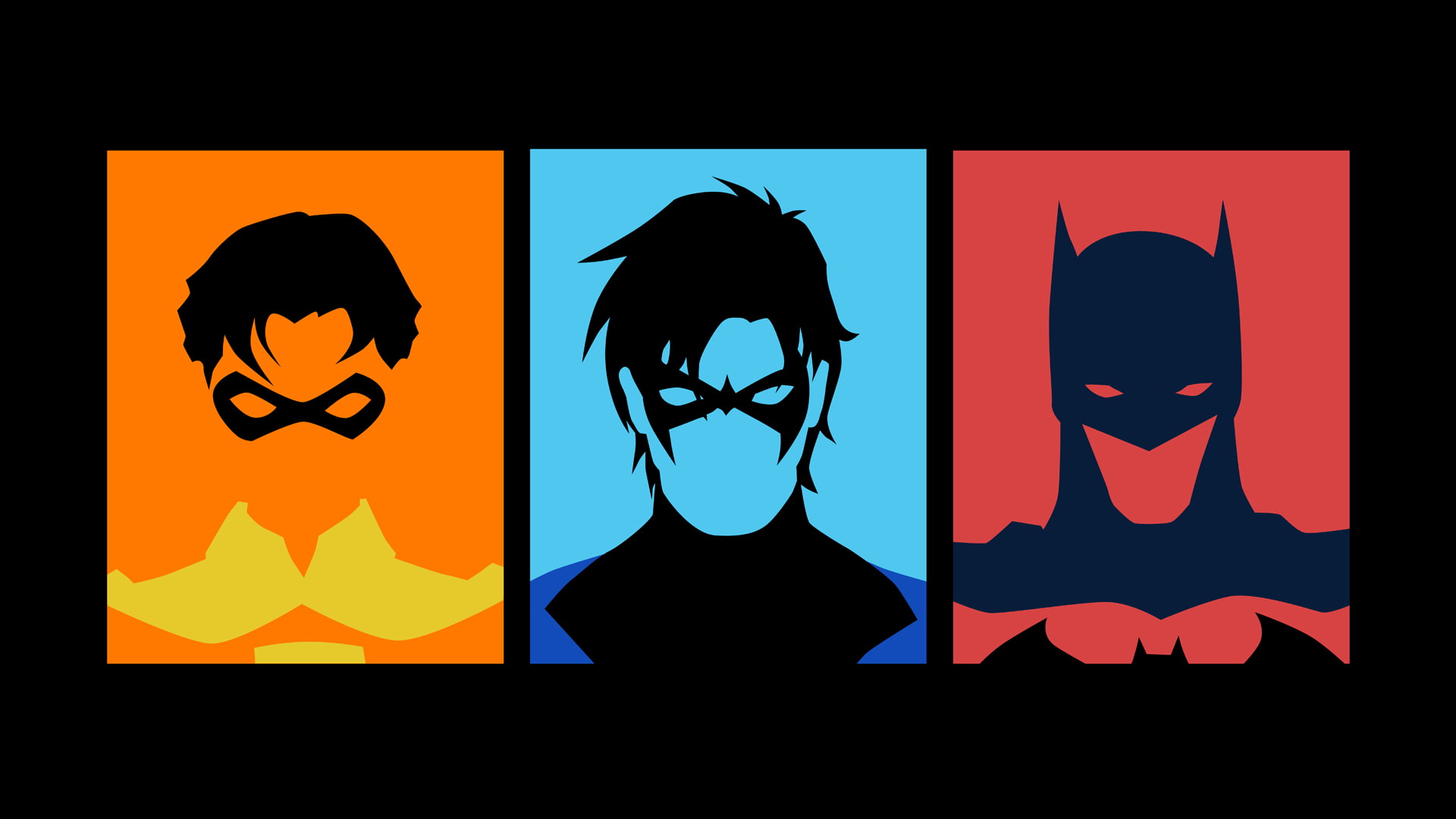 1080P, robin, batman, nightwing, hd, cartoon/comic, HD Wallpaper