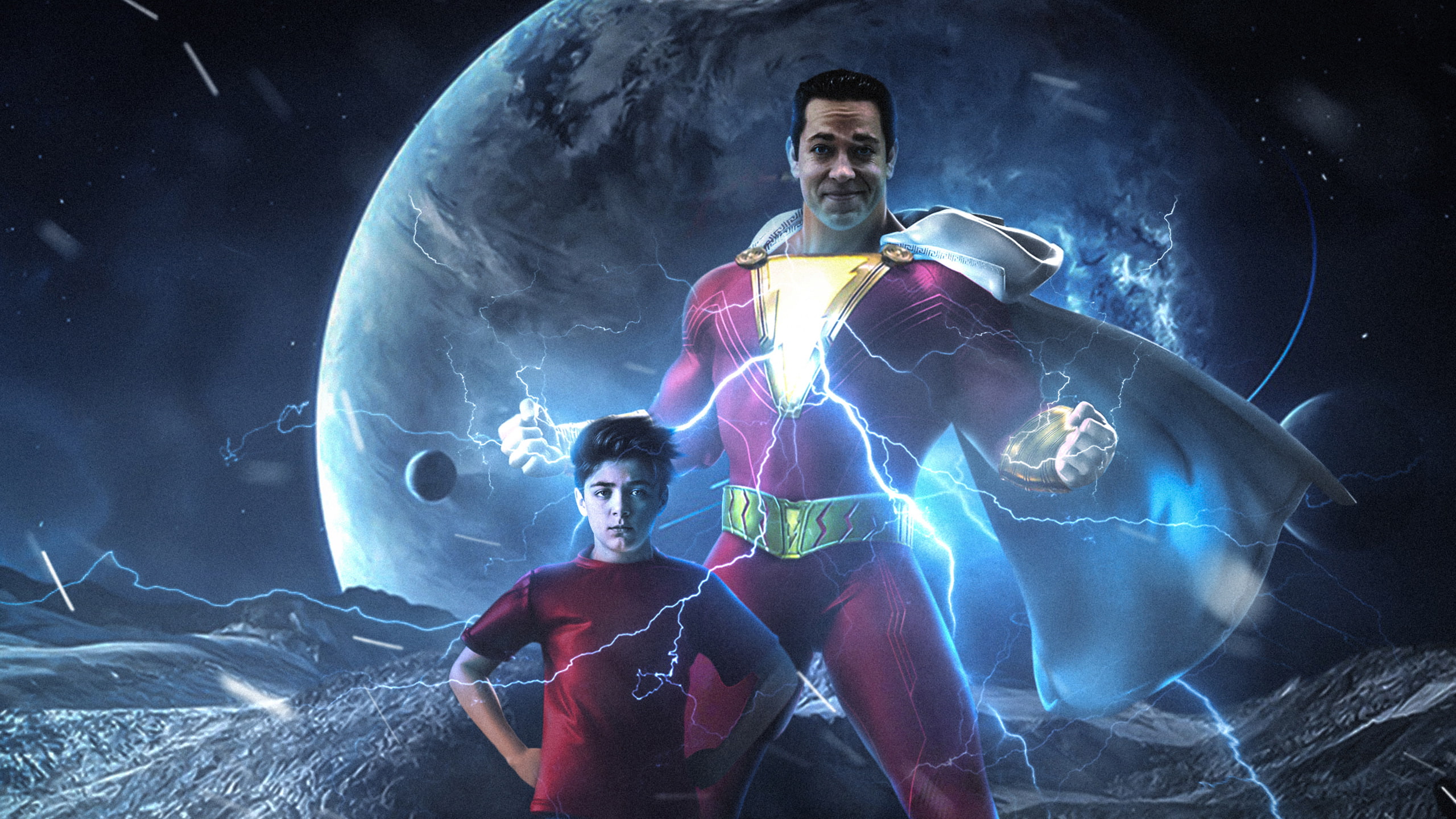 Shazam!, Zachary Levi, 2K, Shazam (DC Comics), Movie, HD Wallpaper