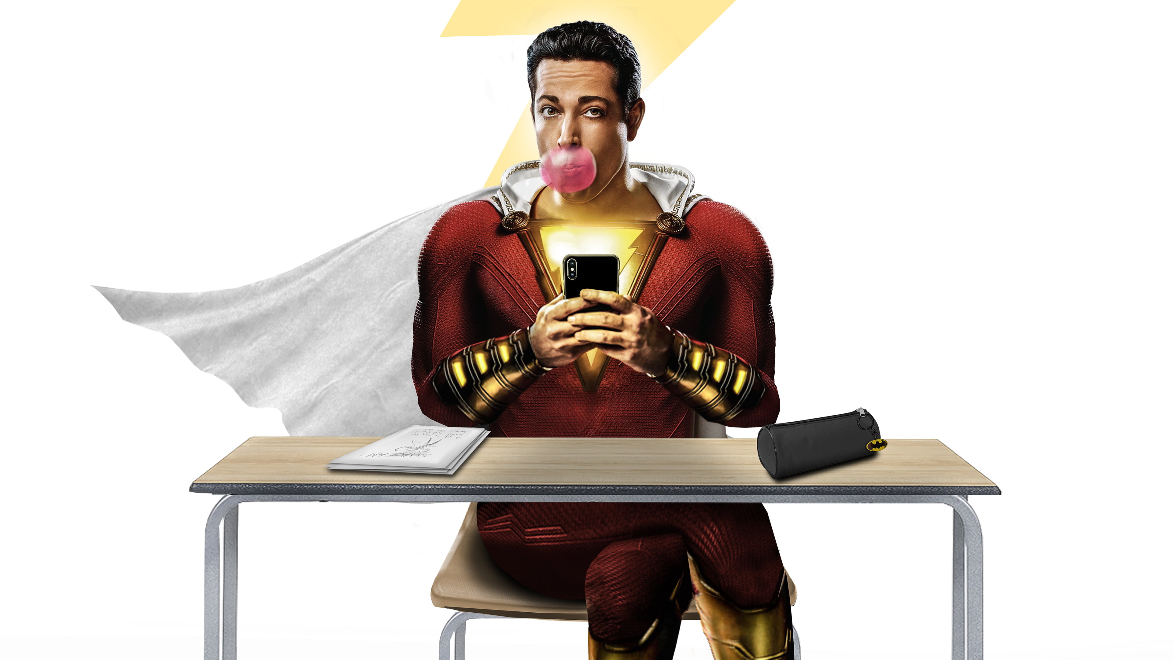 4K, Shazam!, Shazam (DC Comics), Movie, Zachary Levi, HD Wallpaper