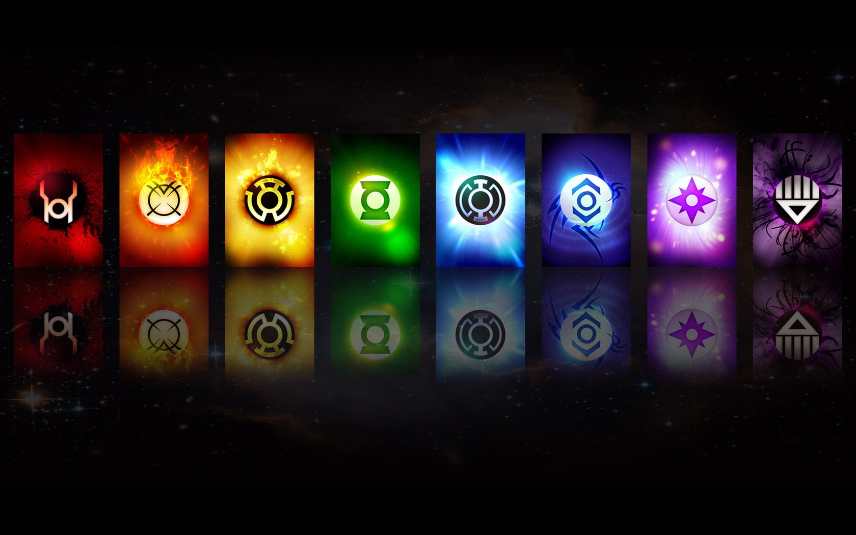 multi colored, art and craft, wall - building feature, night, Green Lantern, close-up, creativity, number, 720P, shape, reflection, geometric shape, no people, HD Wallpaper