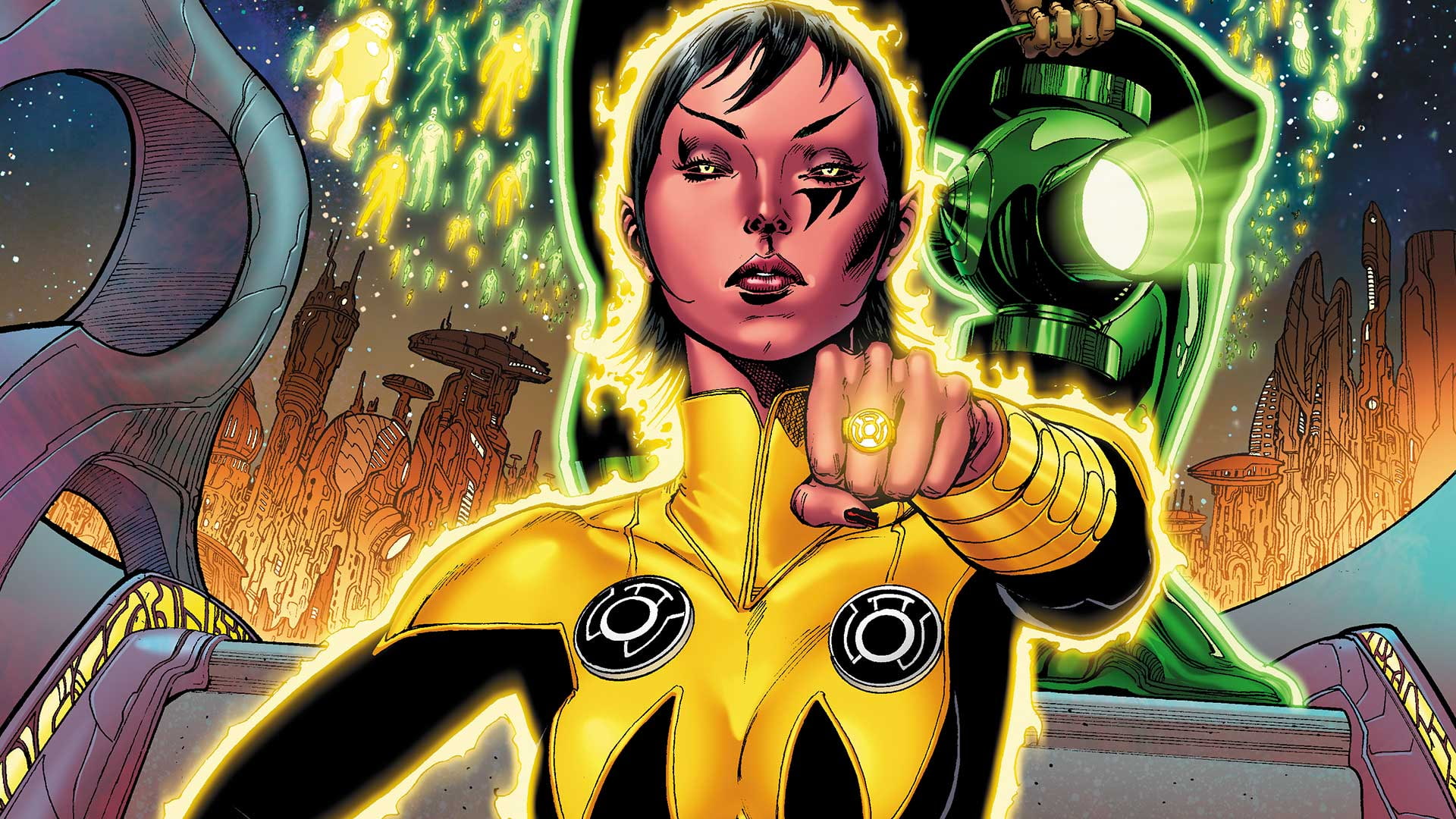 desktop, sinestro, backgrounds, alliance, daughter, 1080P, lantern, natur, last, green, hd, sonoran, yellow, charge, lanterns, HD Wallpaper