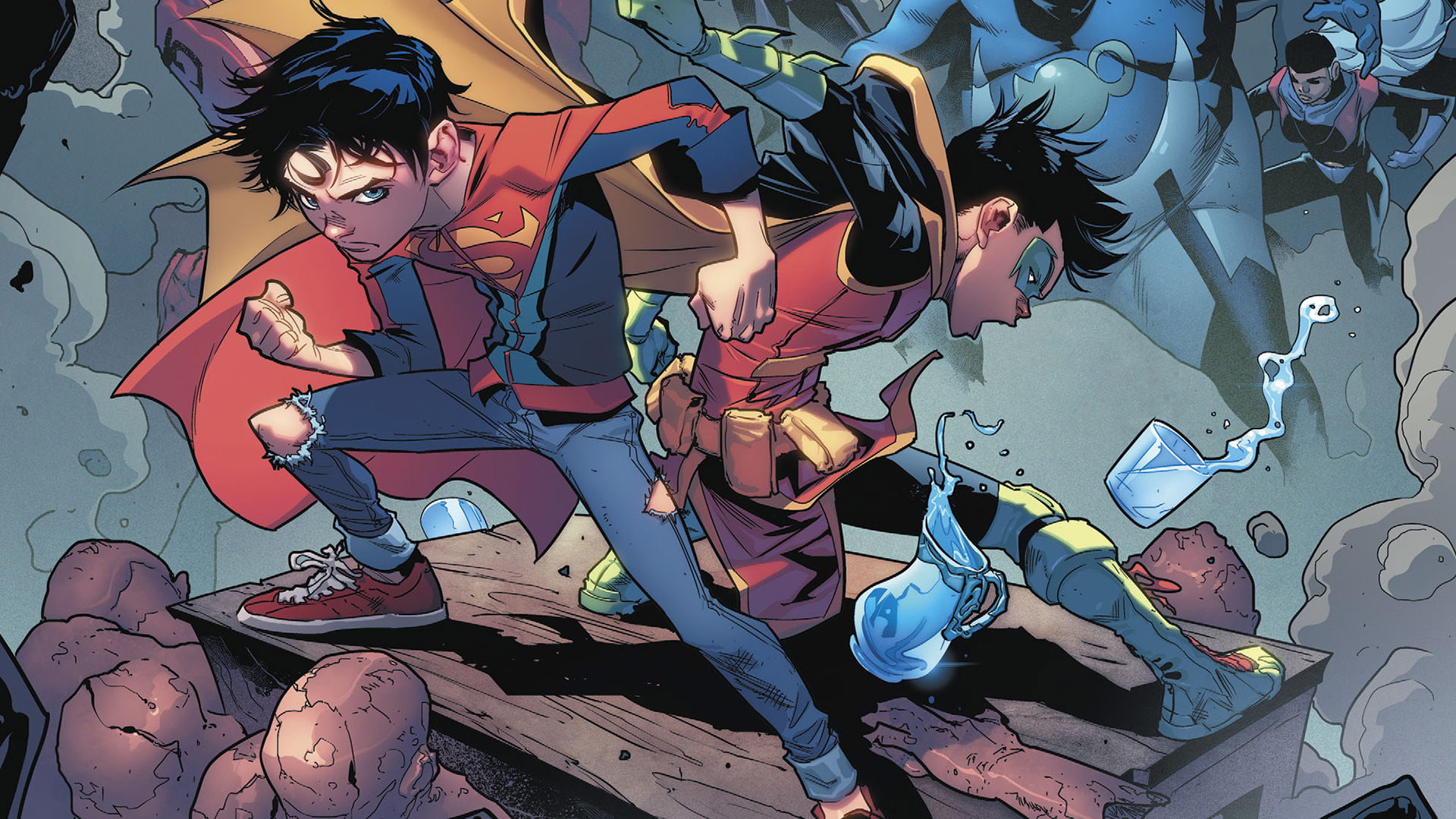 Superboy, Super-Sons, Comics, 1080P, Robin (DC Comics), DC Comics, HD Wallpaper