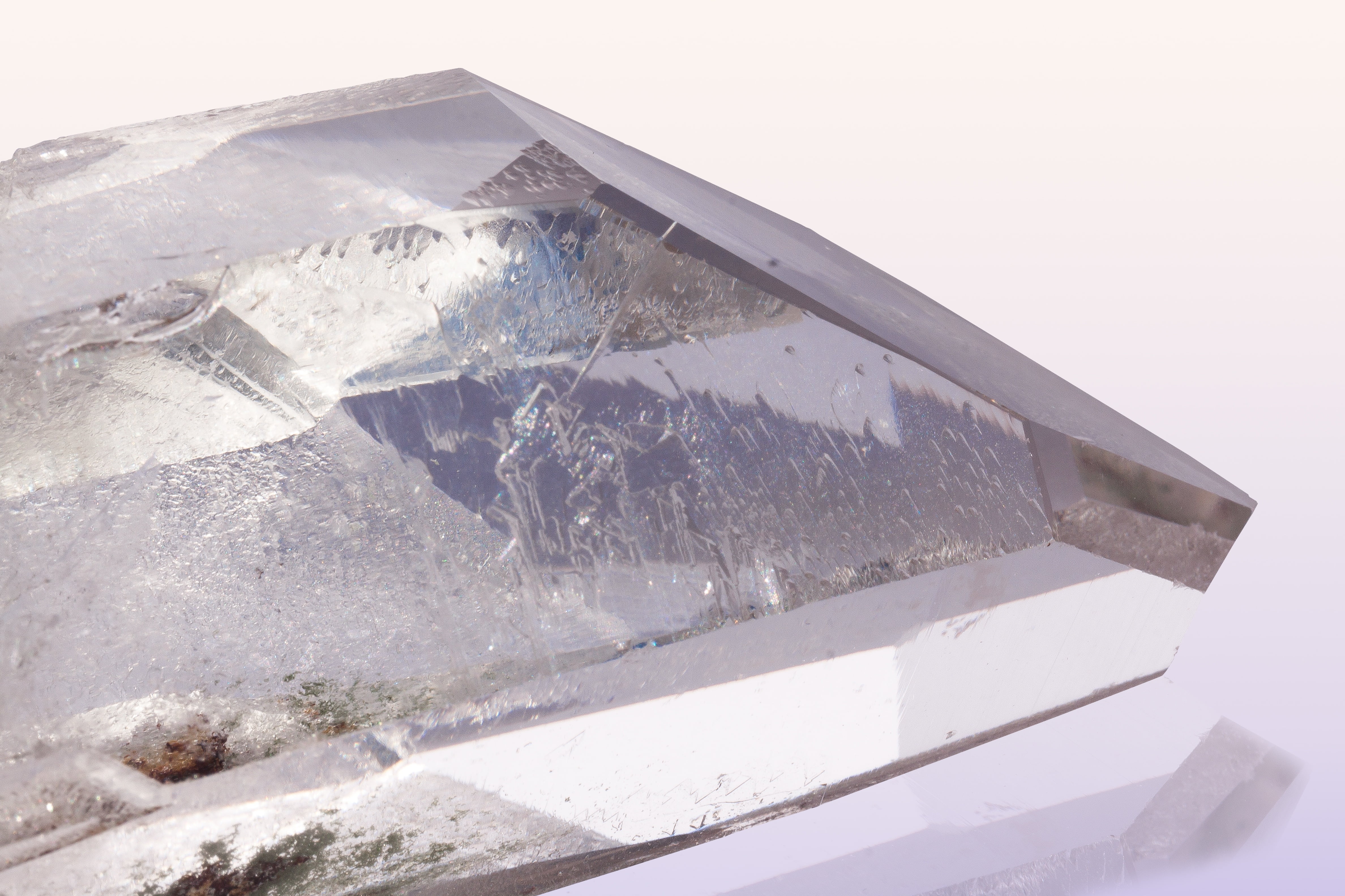 winter, mountain, outdoors, transparent, no people, mineral, snow, prism surfaces, clear, rock crystal, low angle view, quartz, close-up, pure quartz, crystal, HD Wallpaper