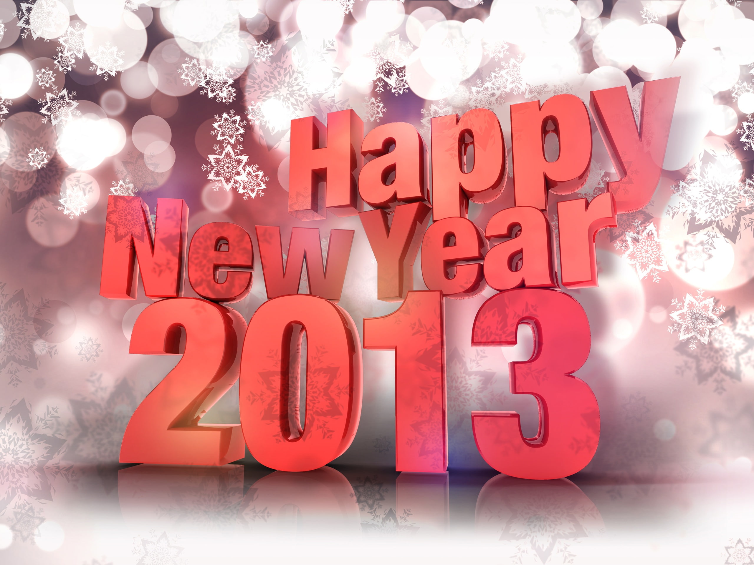 Design, 3D, New, Happy, d, 2K, 2013, Year, HD Wallpaper